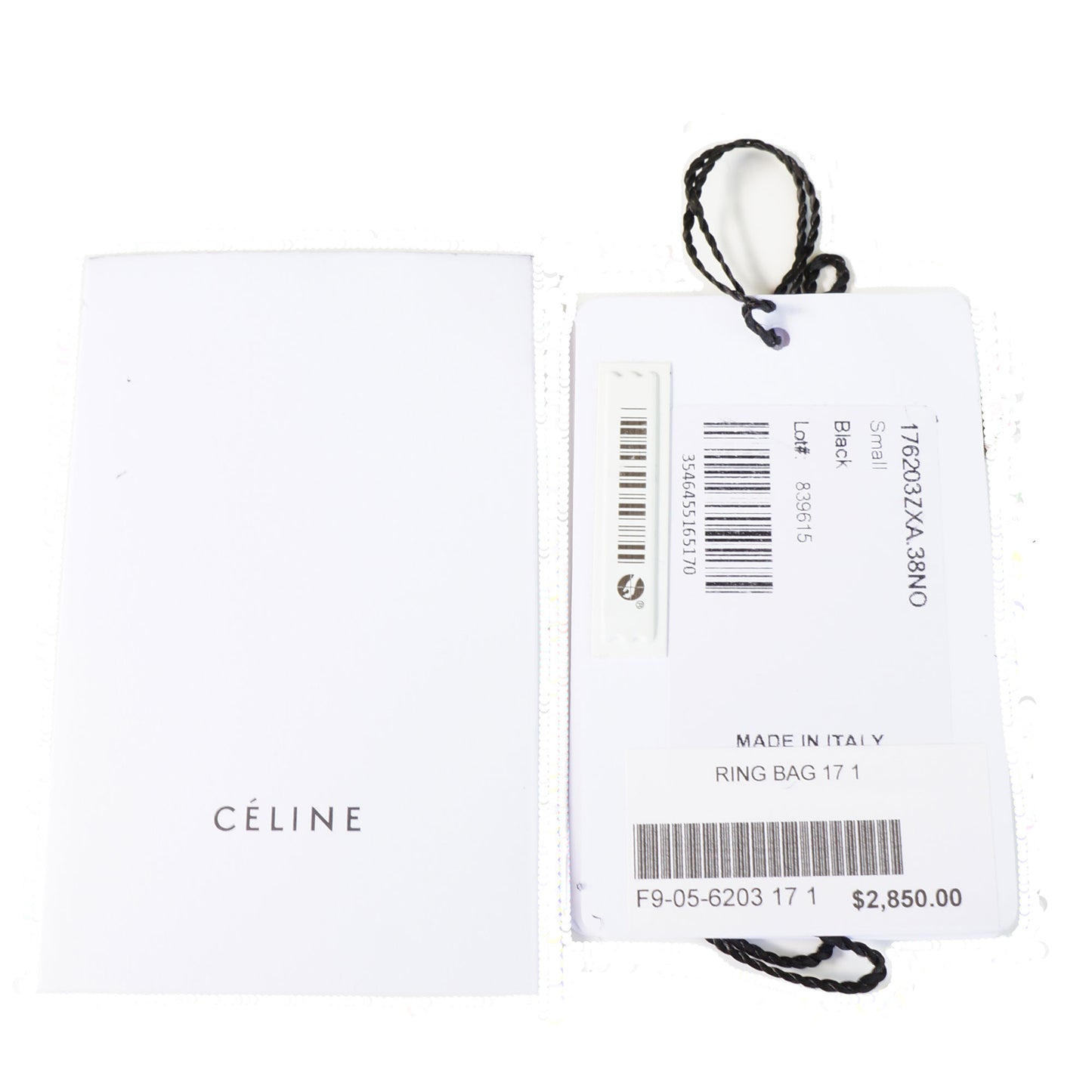 CELINE BULLHIDE LEATHER SMALL RING BAG - leefluxury.com