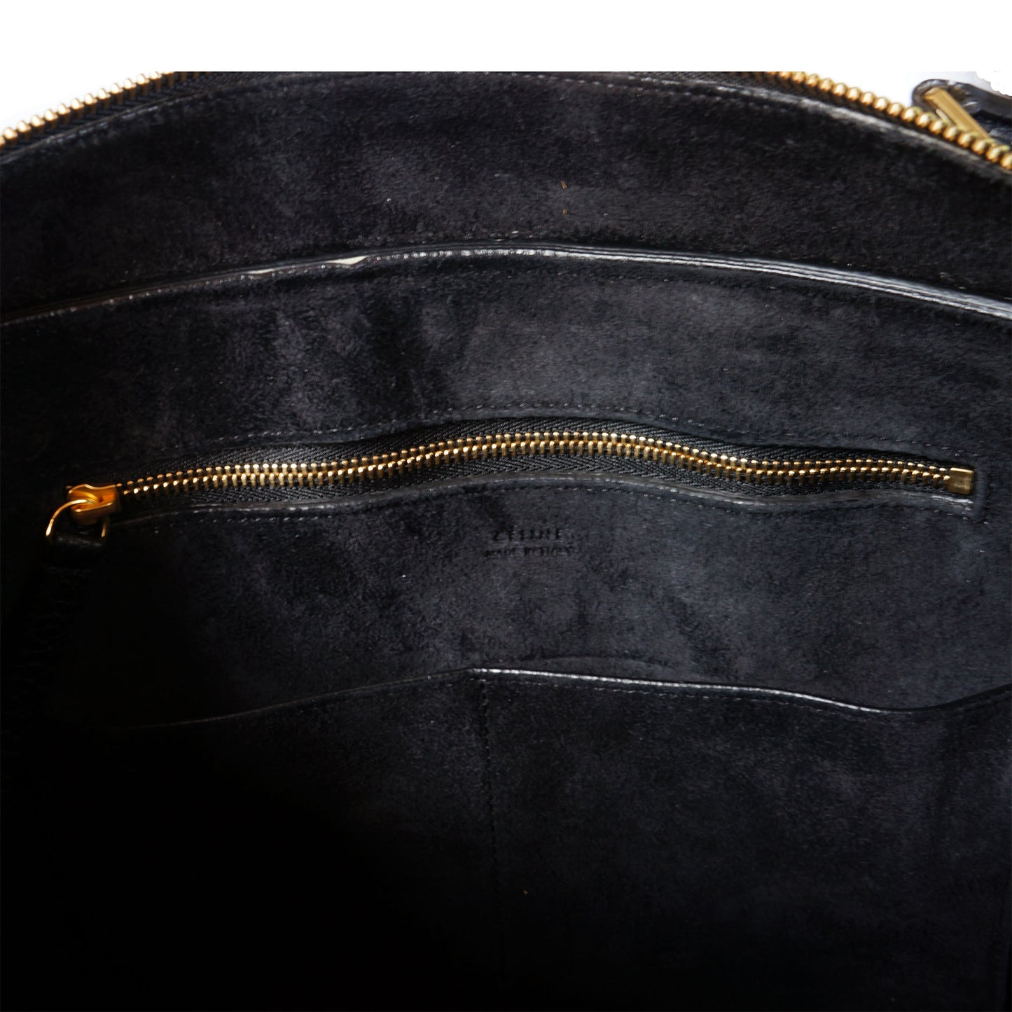 CELINE BULLHIDE LEATHER SMALL RING BAG - leefluxury.com