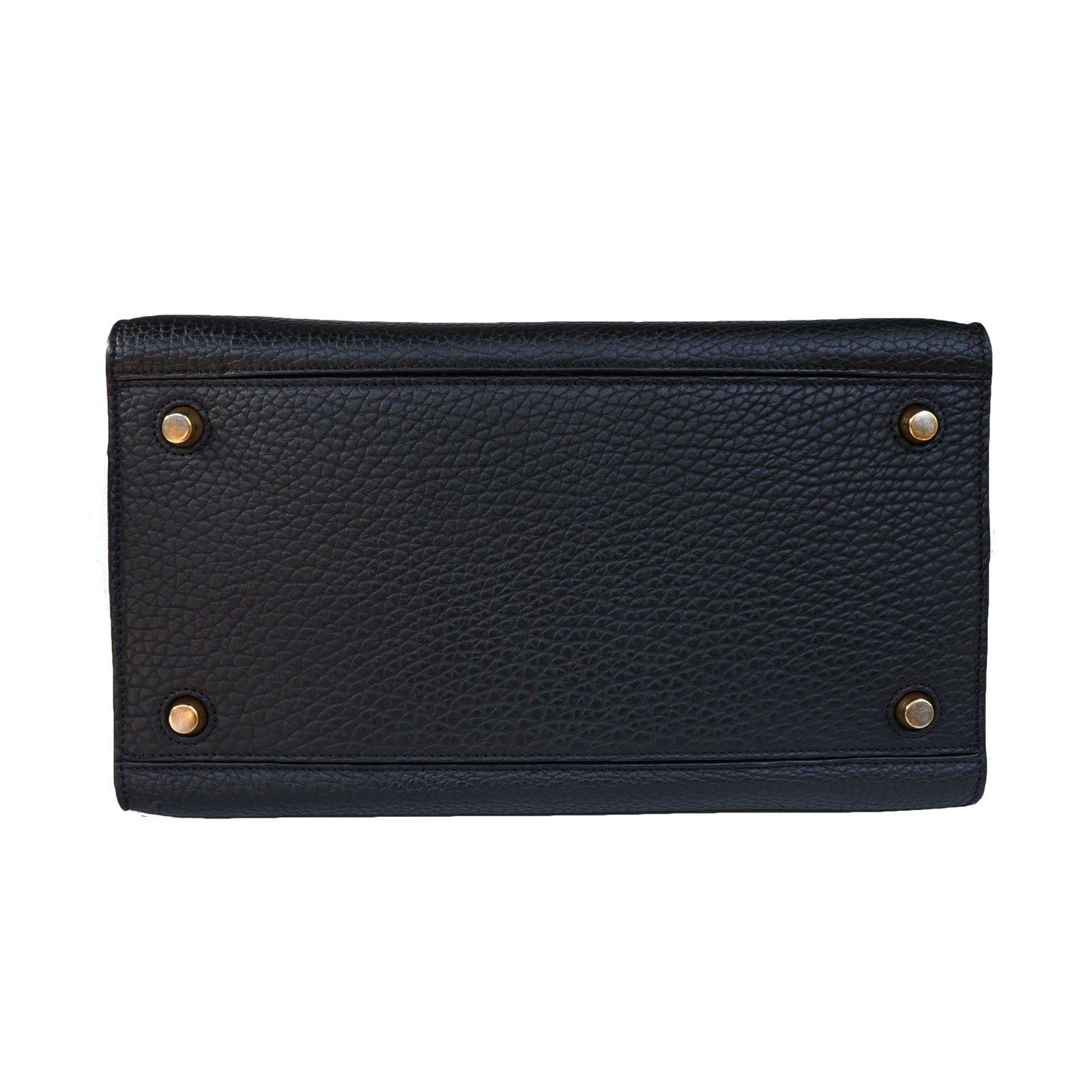 CELINE BULLHIDE LEATHER SMALL RING BAG - leefluxury.com