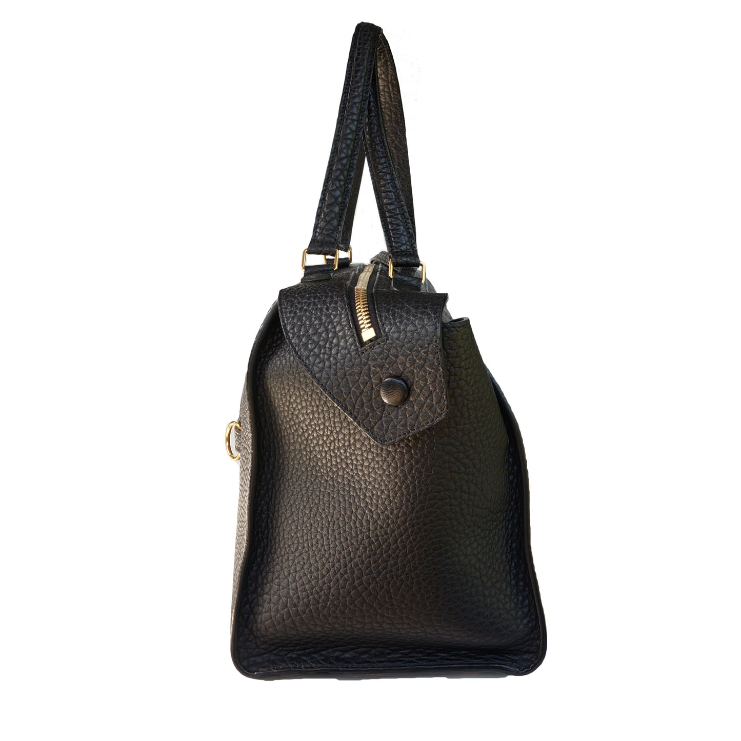 CELINE BULLHIDE LEATHER SMALL RING BAG - leefluxury.com