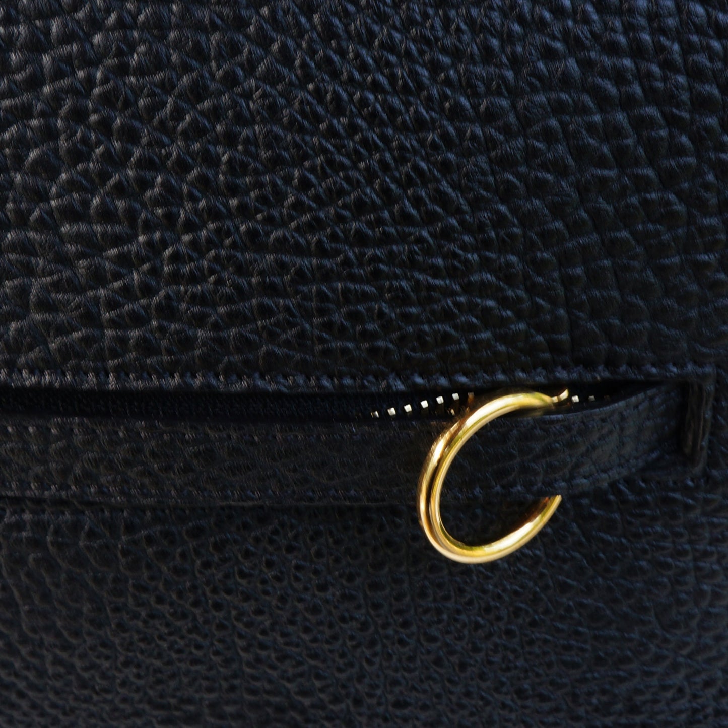 CELINE BULLHIDE LEATHER SMALL RING BAG - leefluxury.com