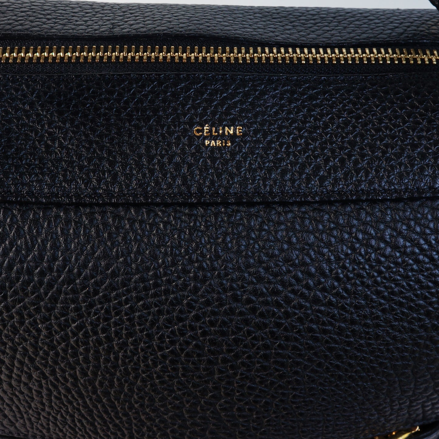 CELINE BULLHIDE LEATHER SMALL RING BAG - leefluxury.com