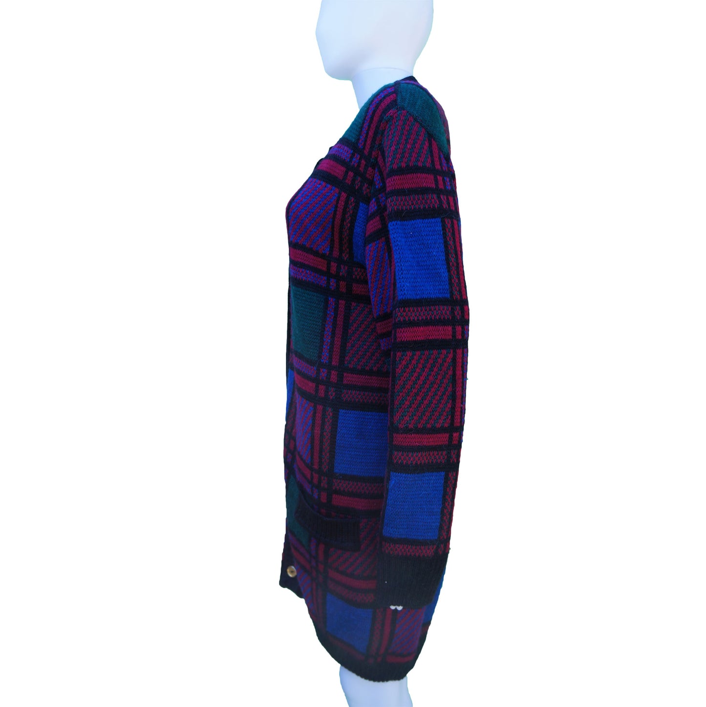 CÉLINE LONG KNIT SWEATER VINTAGE JACKET COAT - leefluxury.com