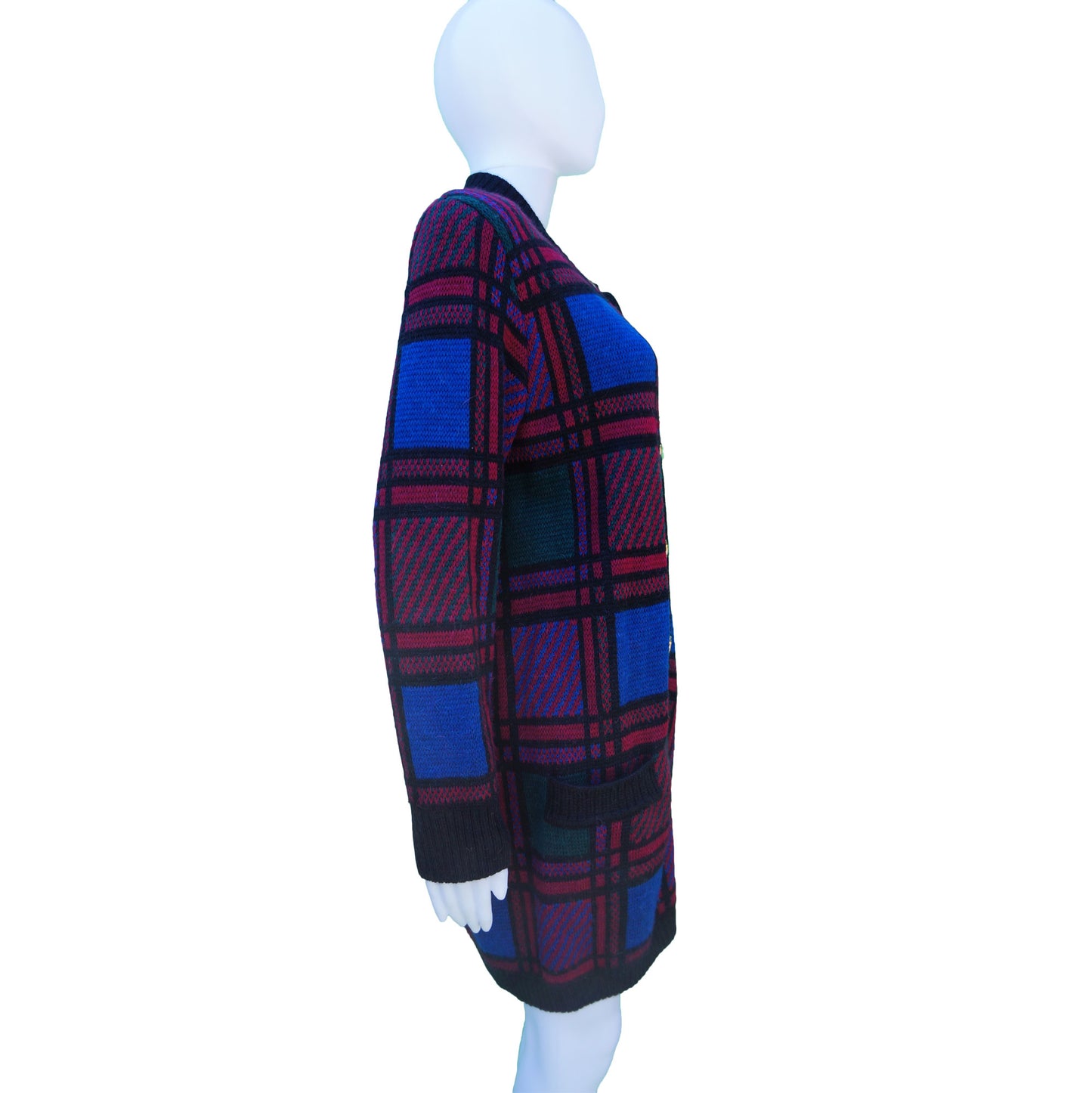 CÉLINE LONG KNIT SWEATER VINTAGE JACKET COAT - leefluxury.com