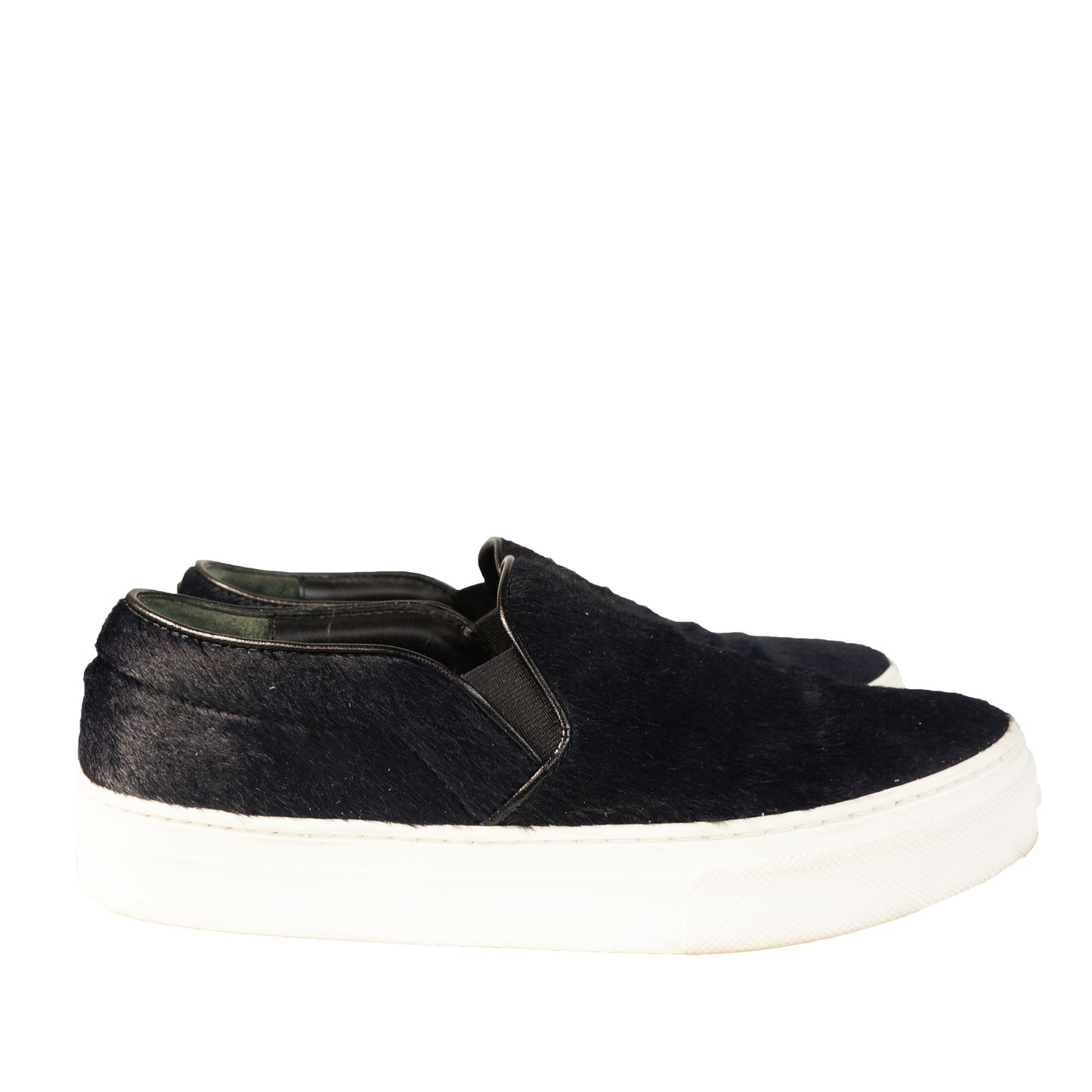 CELINE CALFSKIN PONY-STYLE SLIP-ON SNEAKERS - leefluxury.com