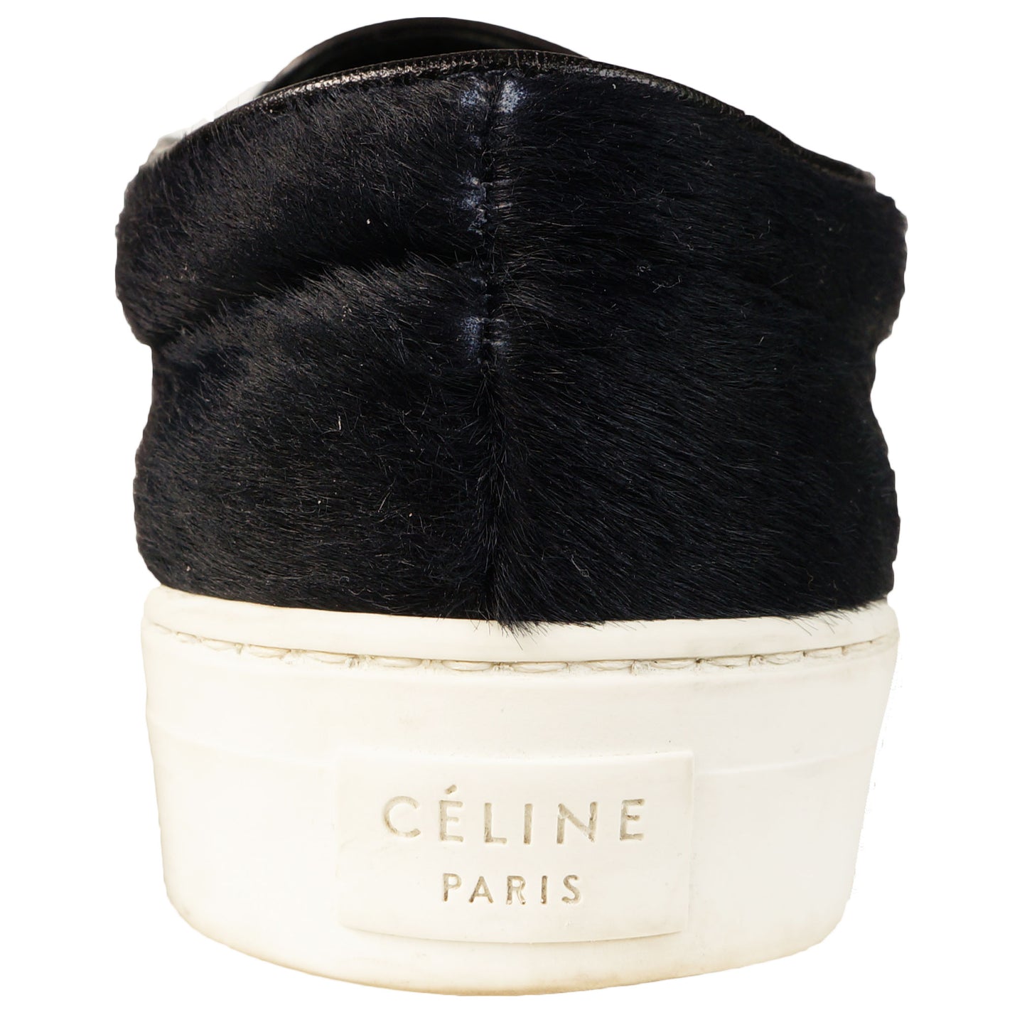 CELINE CALFSKIN PONY-STYLE SLIP-ON SNEAKERS - leefluxury.com