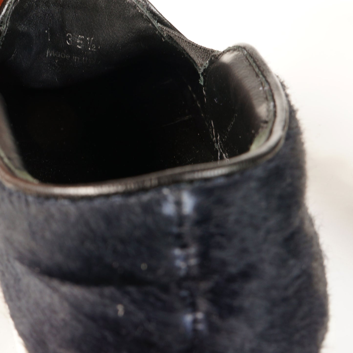 CELINE CALFSKIN PONY-STYLE SLIP-ON SNEAKERS - leefluxury.com
