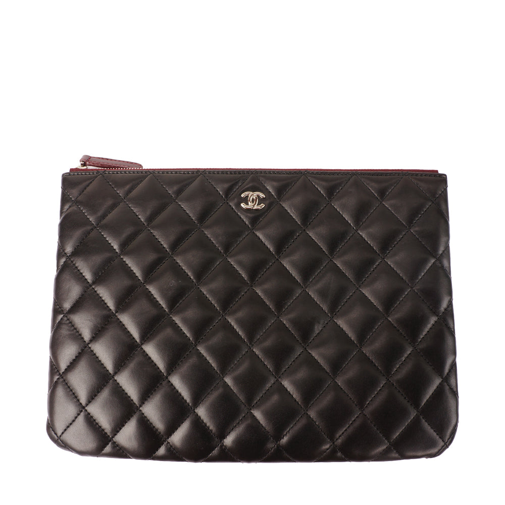 Chanel Medium Quilted O-Case Portfolio By Karl Lagerfeld