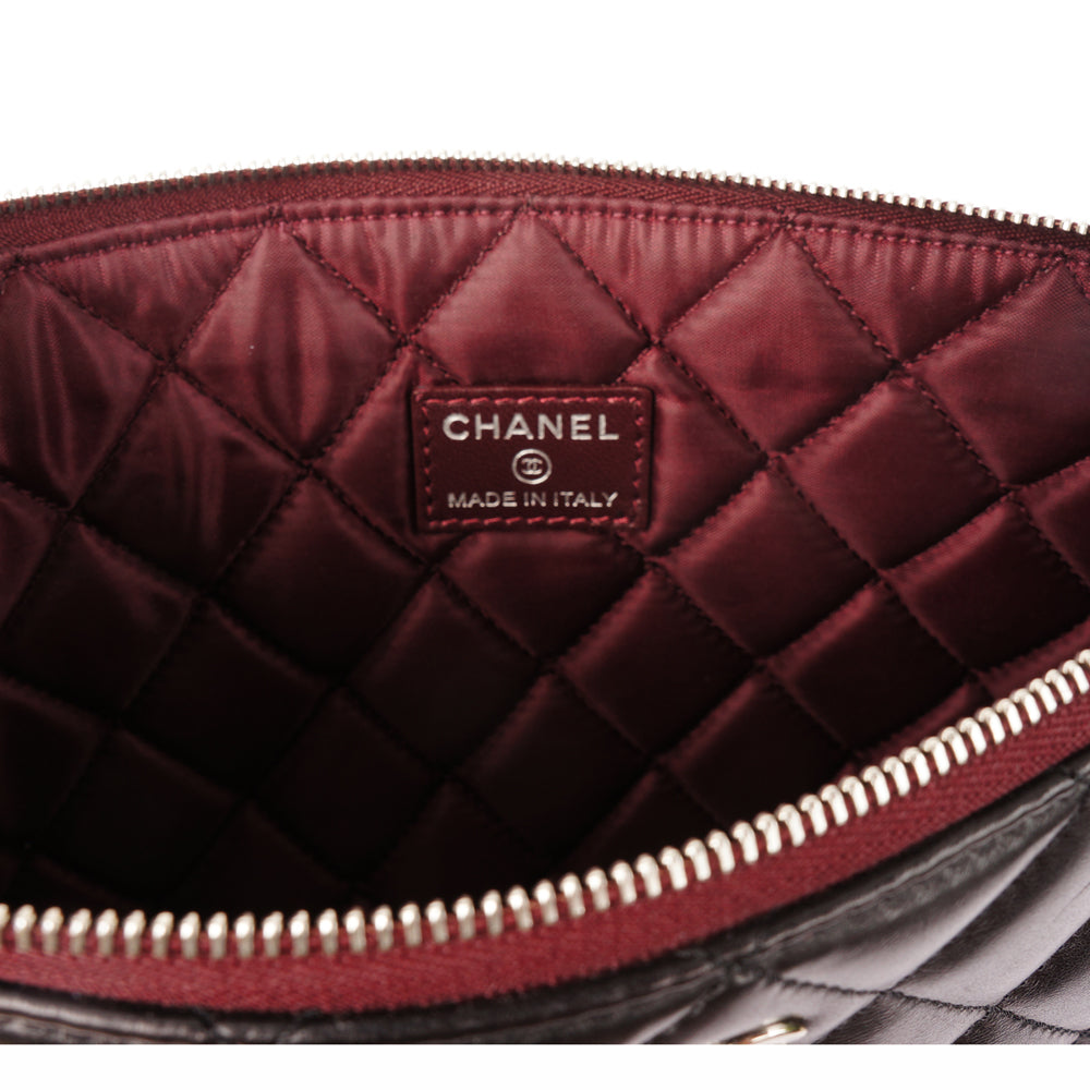 Chanel Medium Quilted O-Case Portfolio By Karl Lagerfeld