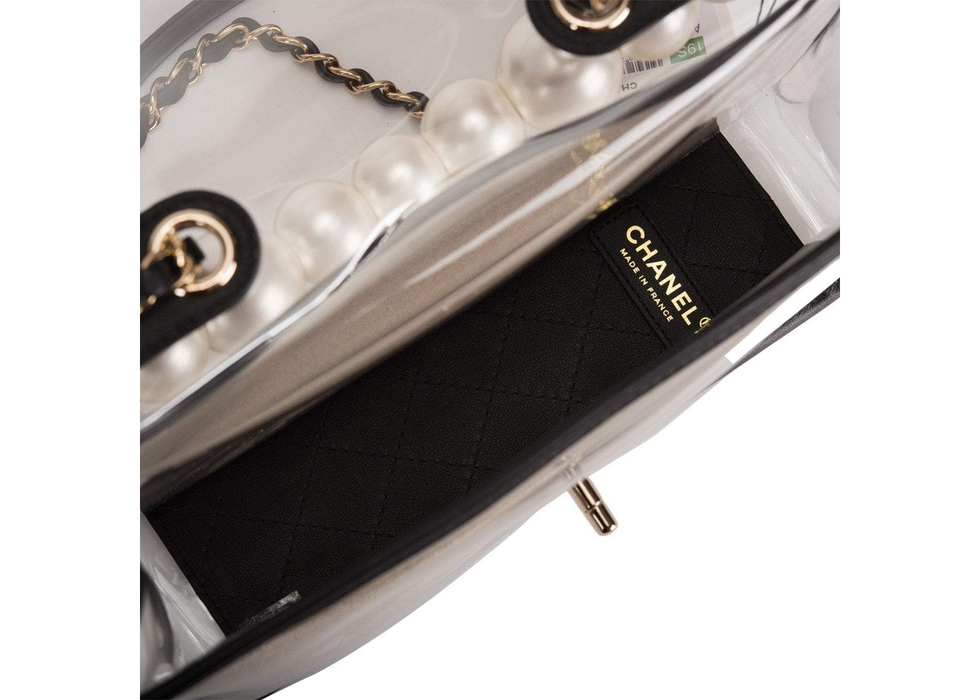 Chanel Sand By The Sea Flap Bag Pearl PVC Clear - leefluxury.com