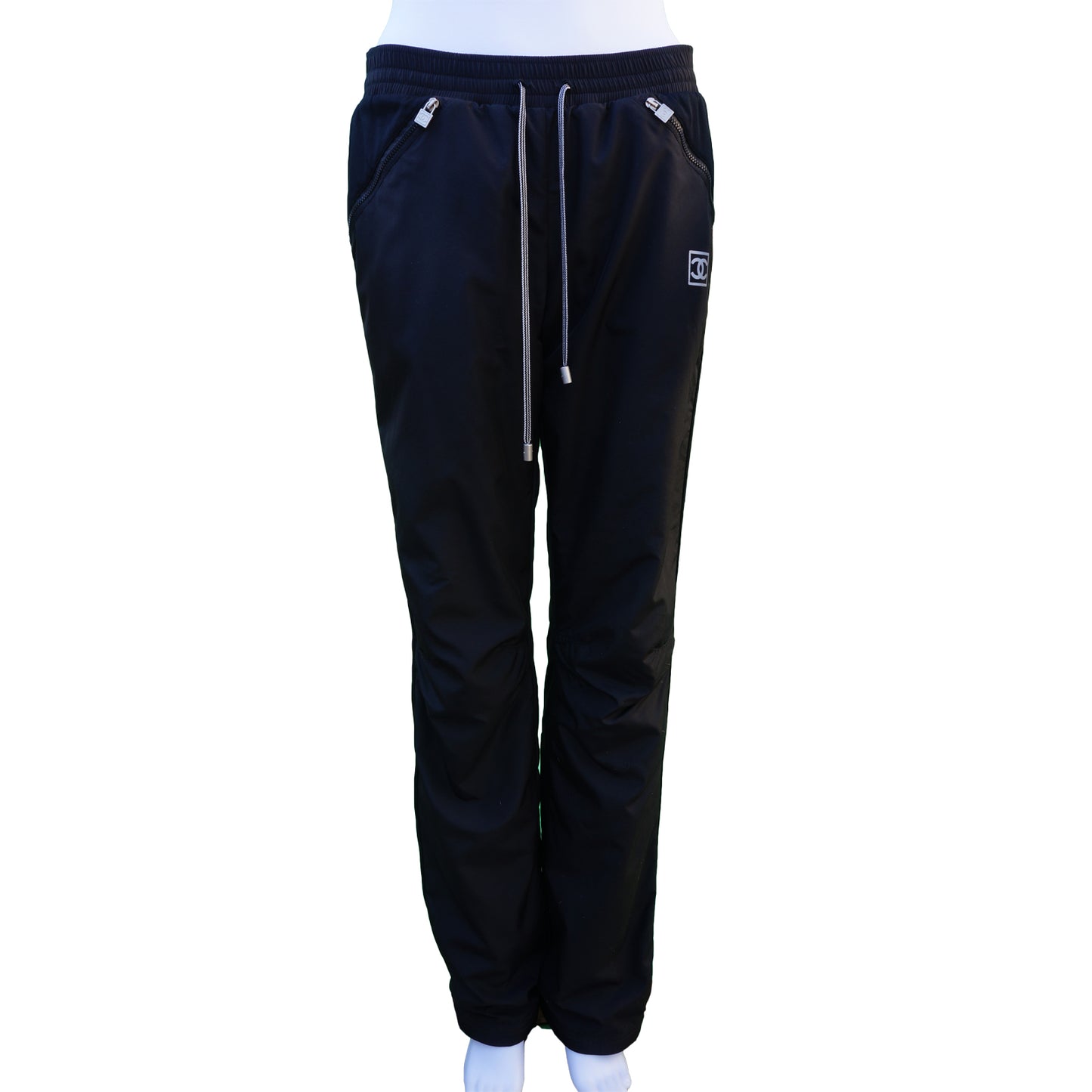 CHANEL SPORT MID-RISE TRACK PANTS - leefluxury.com