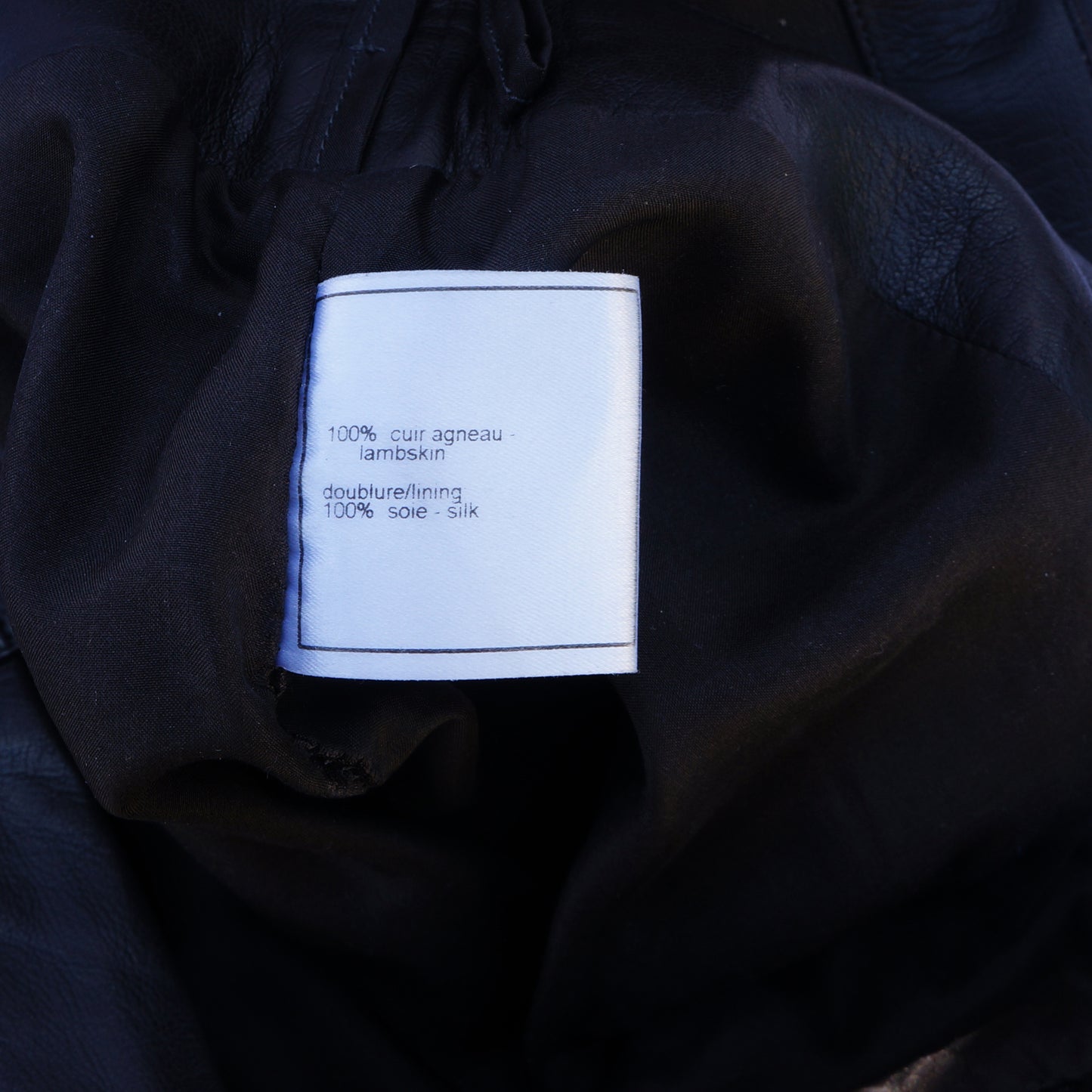 CHANEL BLACK BROWN LAMBSKIN LEATHER PANTS - leefluxury.com