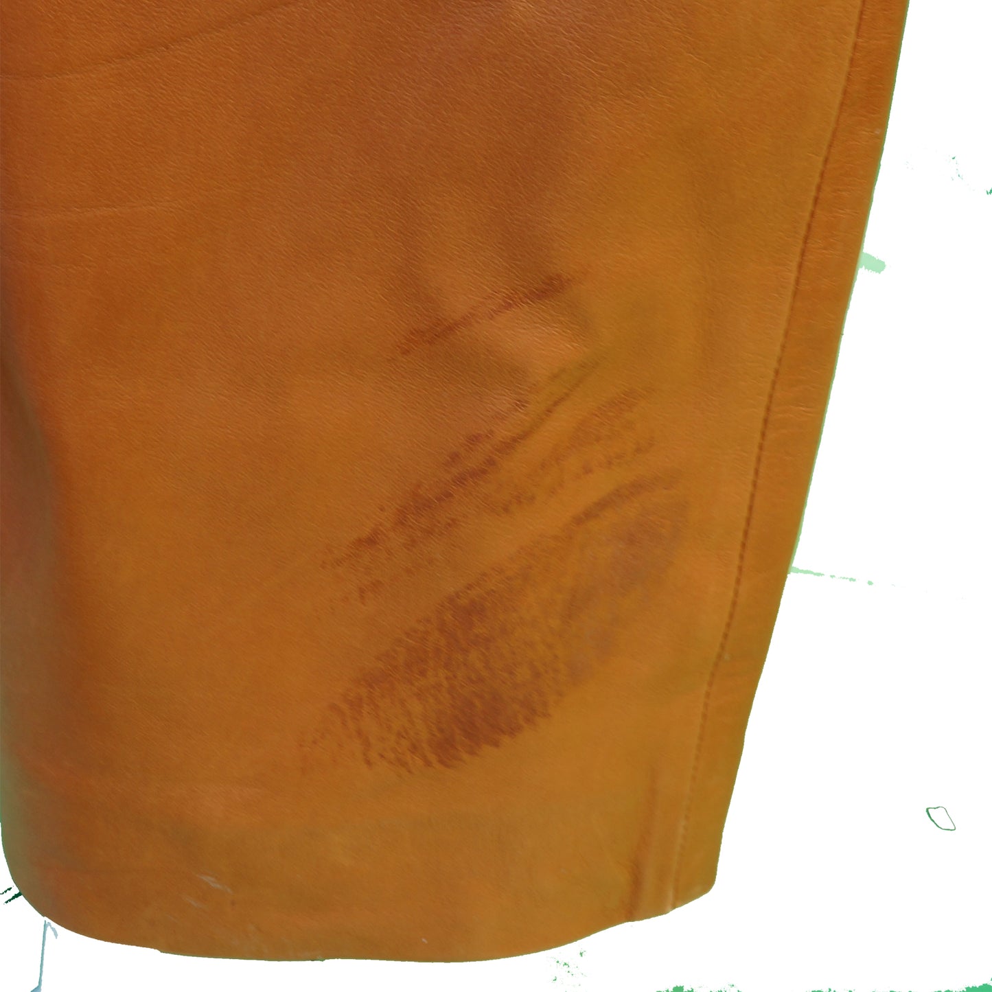 CHANEL MID-RISE CARAMEL LAMBSKIN LEATHER PANTS - leefluxury.com