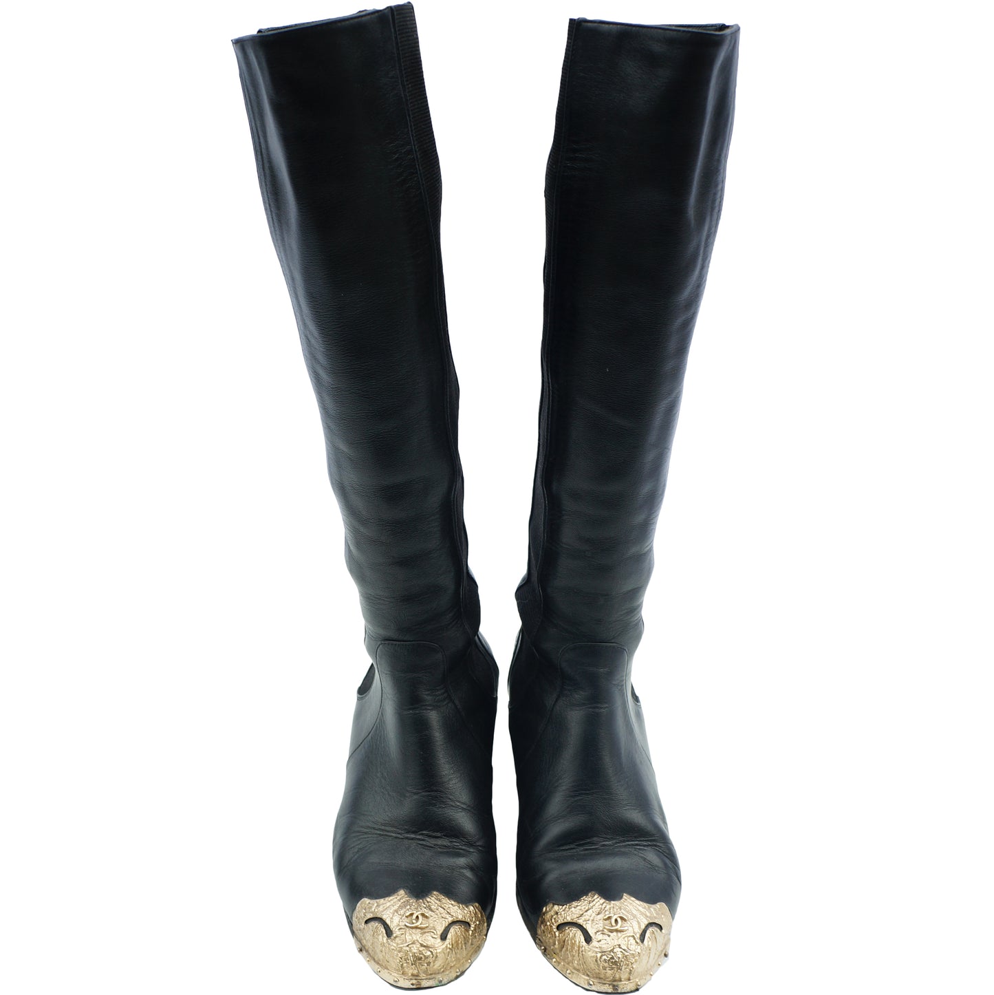 CHANEL PARIS-DALLAS CAP-TOE BOOTS - leefluxury.com