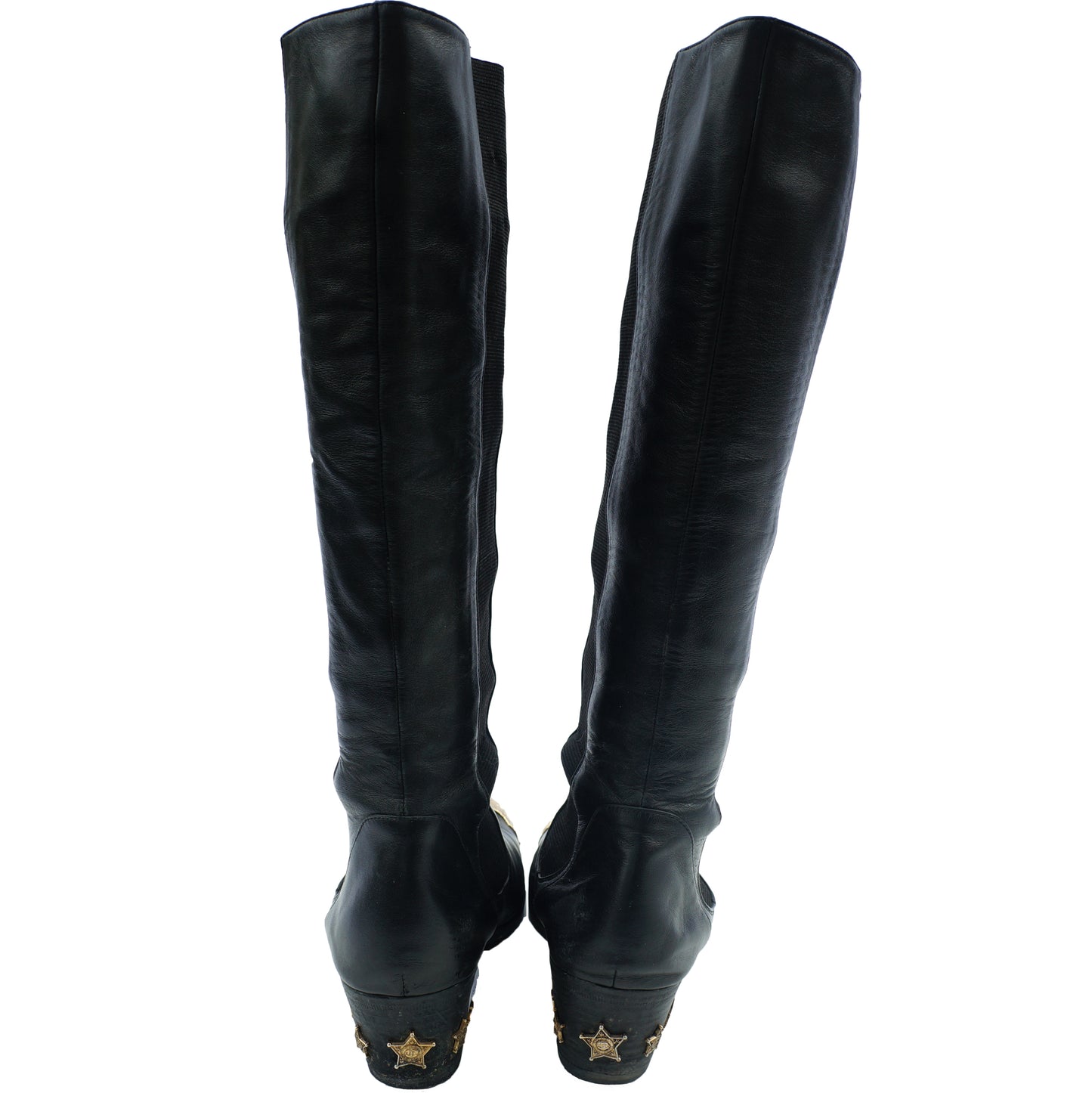 CHANEL PARIS-DALLAS CAP-TOE BOOTS - leefluxury.com