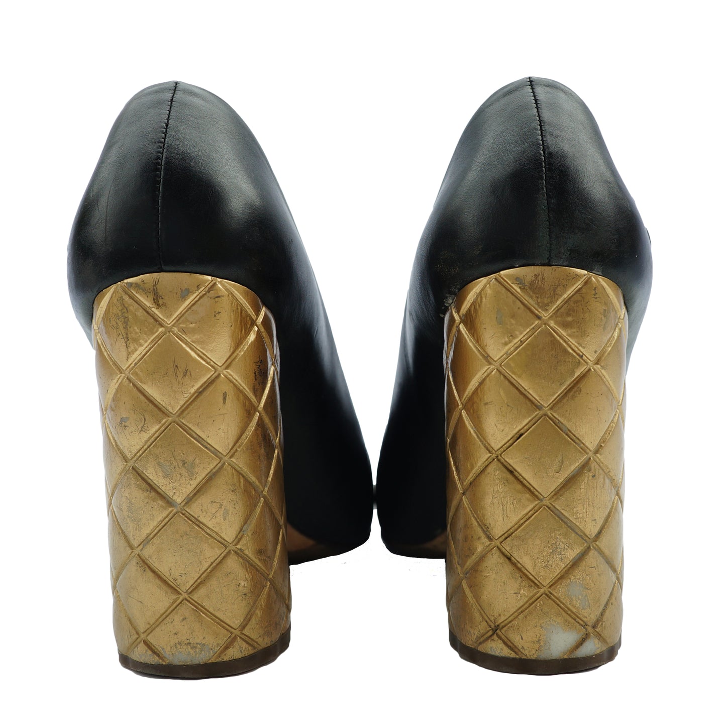 CHANEL 2015 CAMELLIA LEATHER PUMPS - leefluxury.com