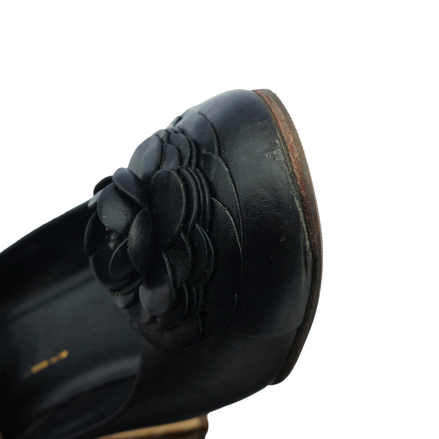 CHANEL 2015 CAMELLIA LEATHER PUMPS - leefluxury.com