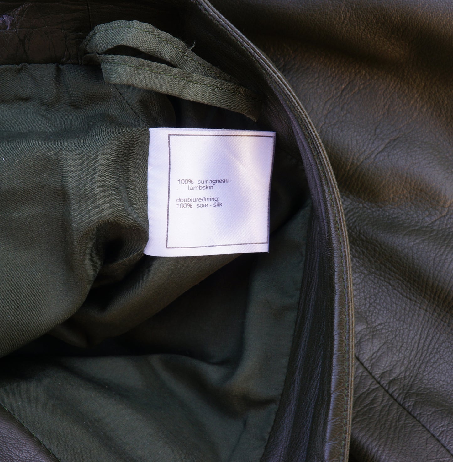 CHANEL HIGH-RISE GREEN LAMBSKIN LEATHER PANTS - leefluxury.com