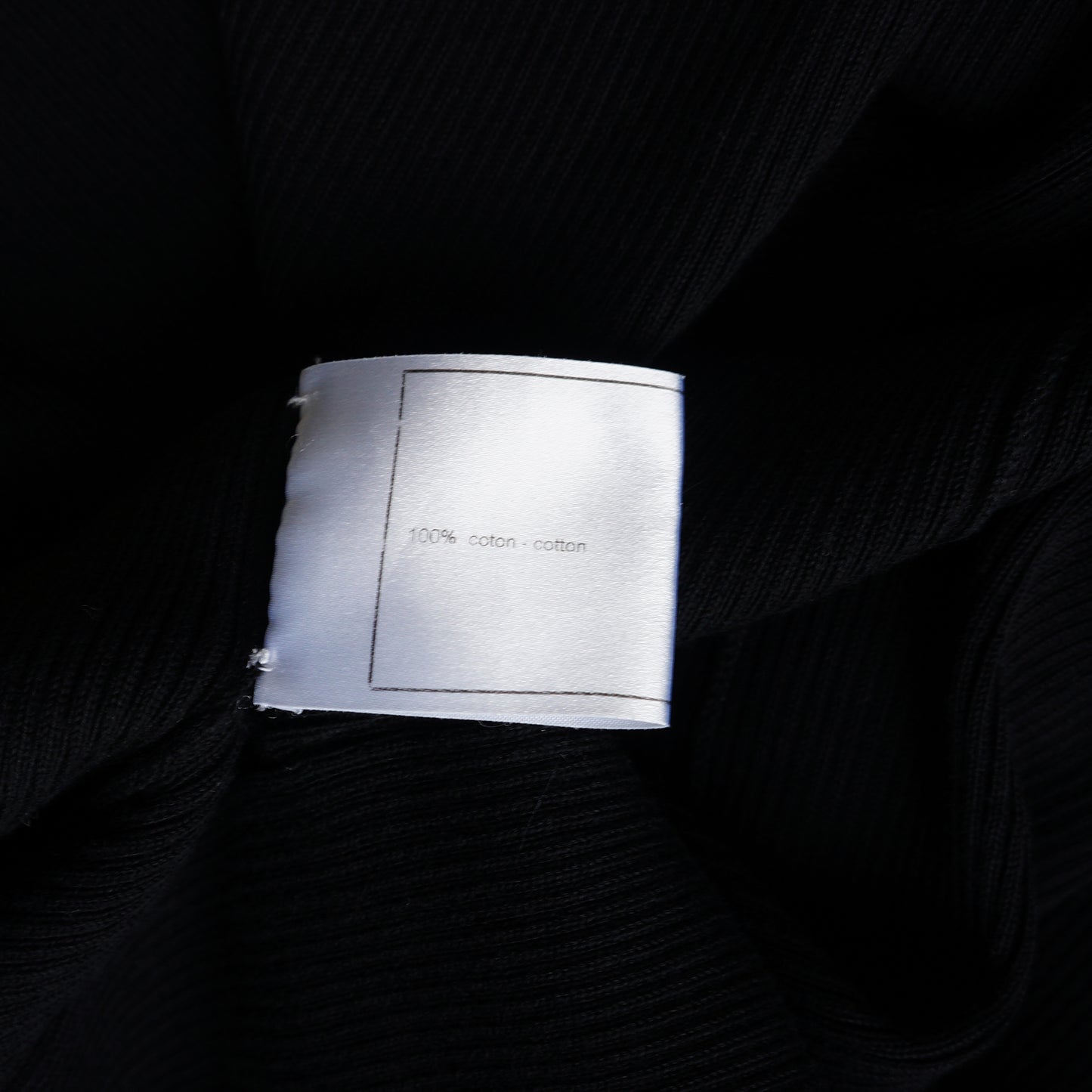 CHANEL BLACK RIB KNIT COLLARED BUTTON UP TOP - leefluxury.com