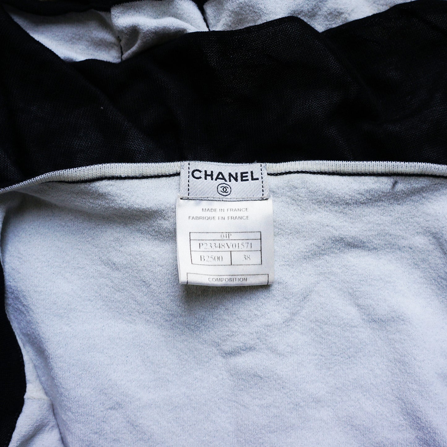 CHANEL SEMI SHEER SLEEVELESS RUCHED TANK TOP - leefluxury.com