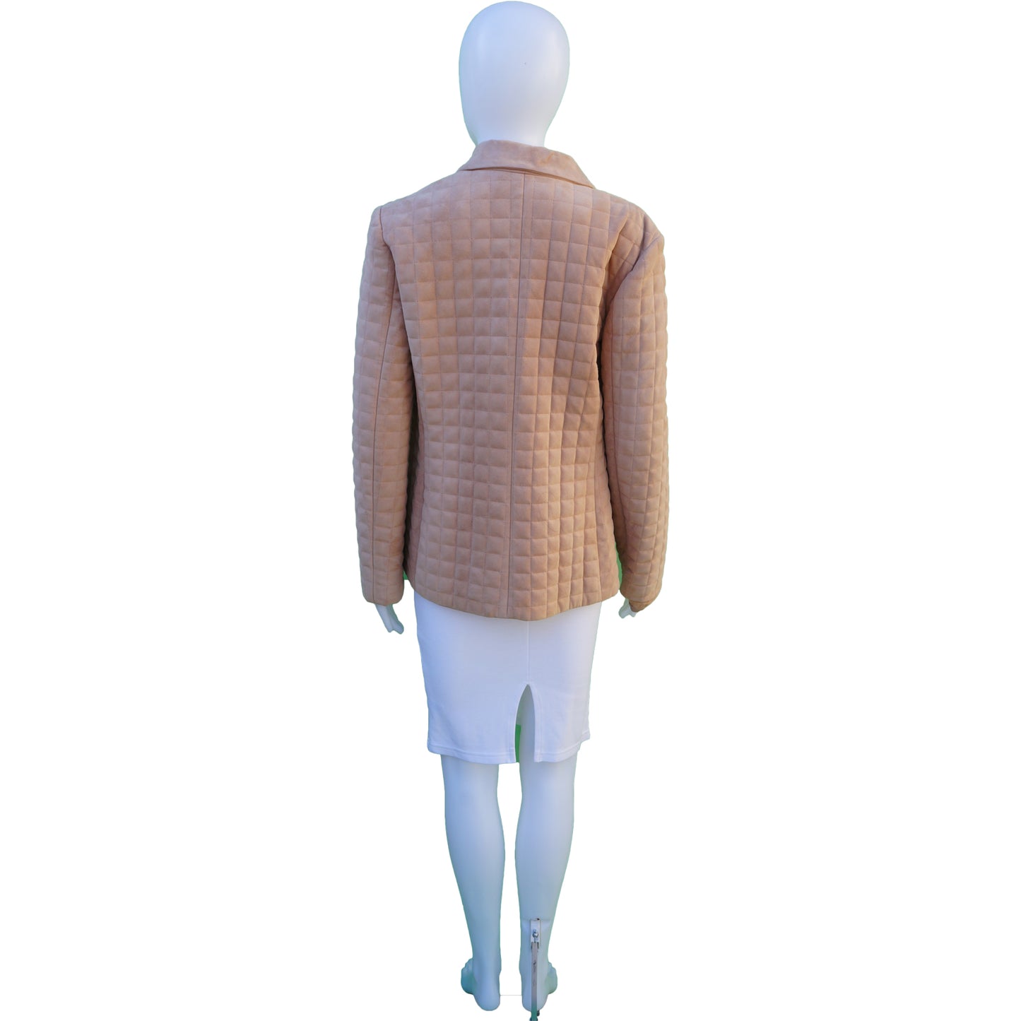 CHANEL MATELASSE QUILTED SUEDE JACKET - leefluxury.com