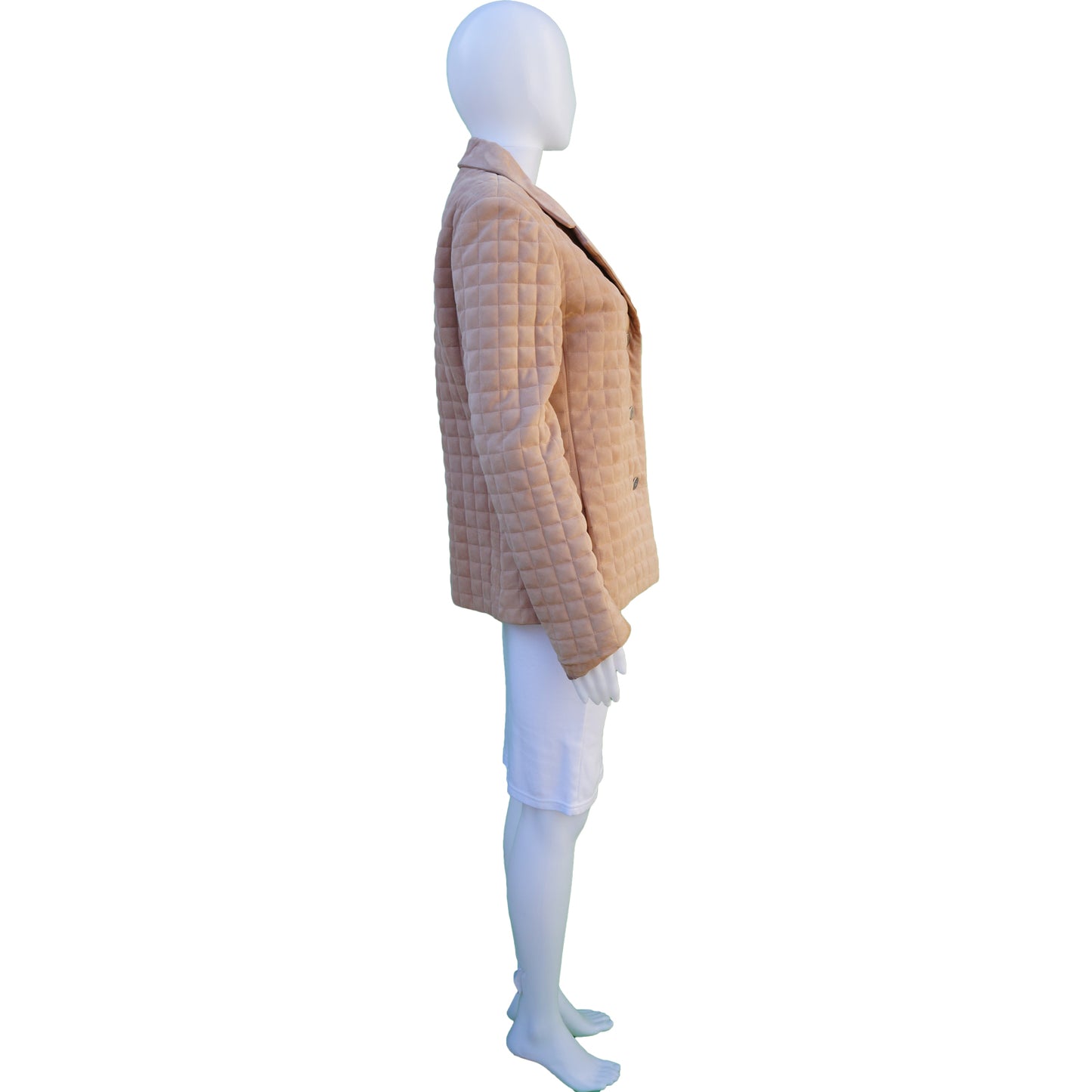 CHANEL MATELASSE QUILTED SUEDE JACKET - leefluxury.com