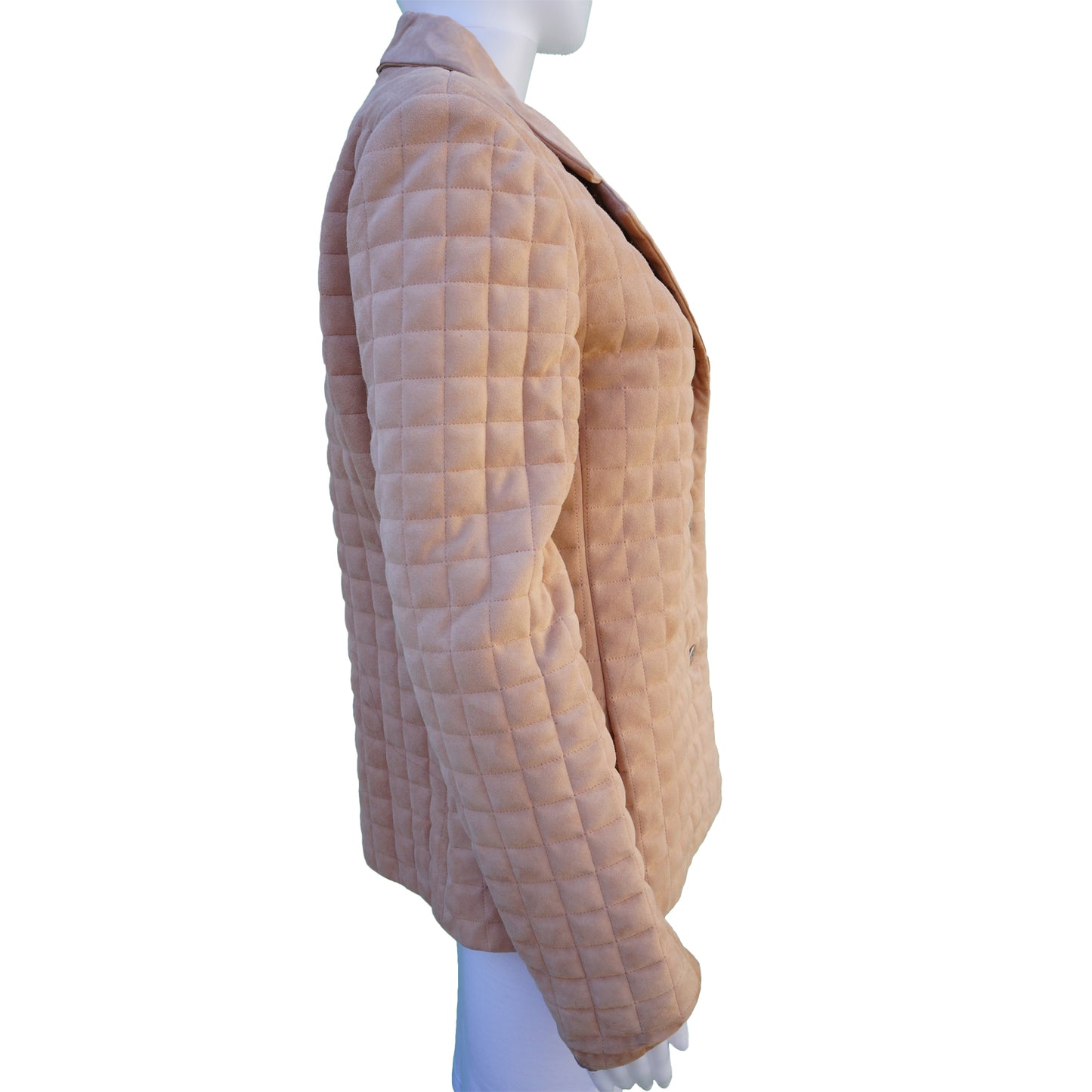 CHANEL MATELASSE QUILTED SUEDE JACKET - leefluxury.com
