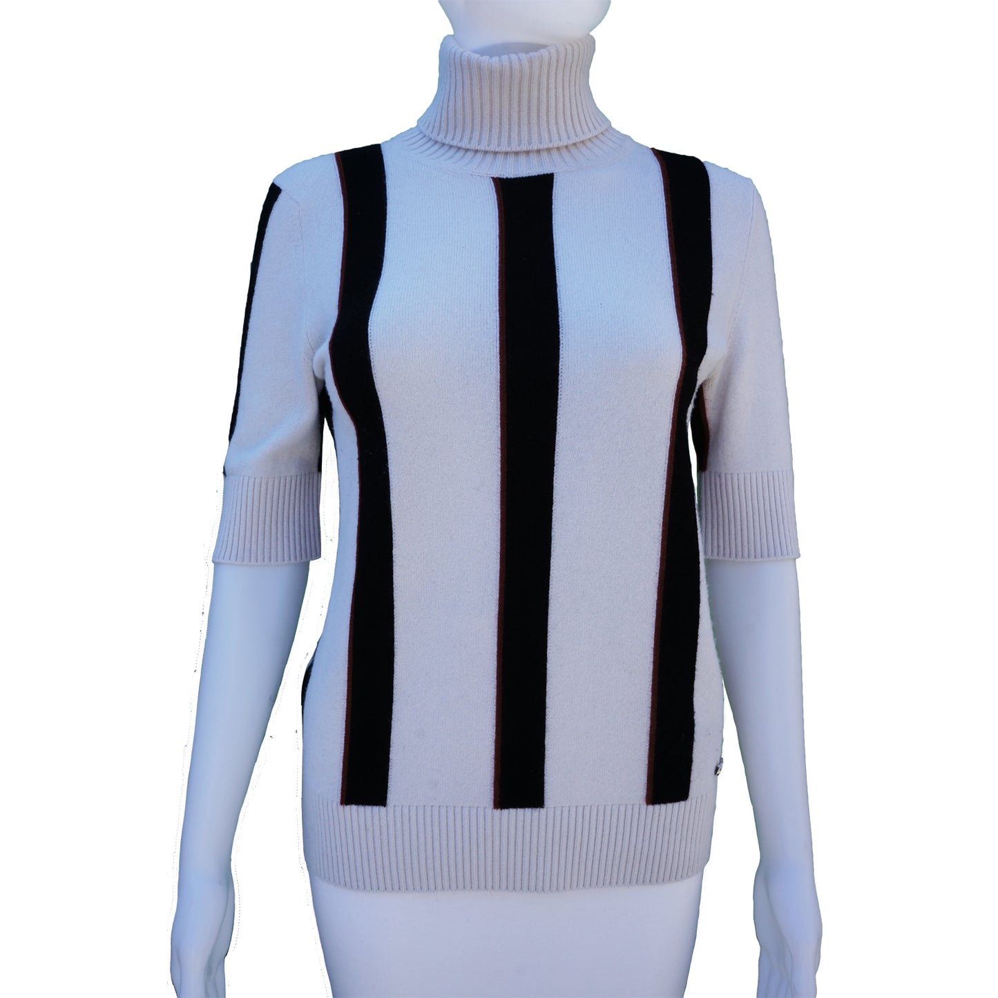 CHANEL 2016 CASHMERE TURTLENECK TOP - leefluxury.com