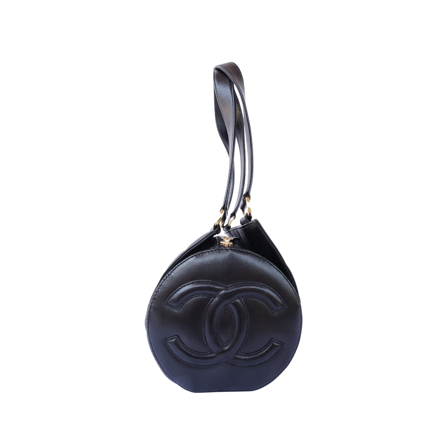 CHANEL QUILTED LEATHER BARREL BAG - leefluxury.com