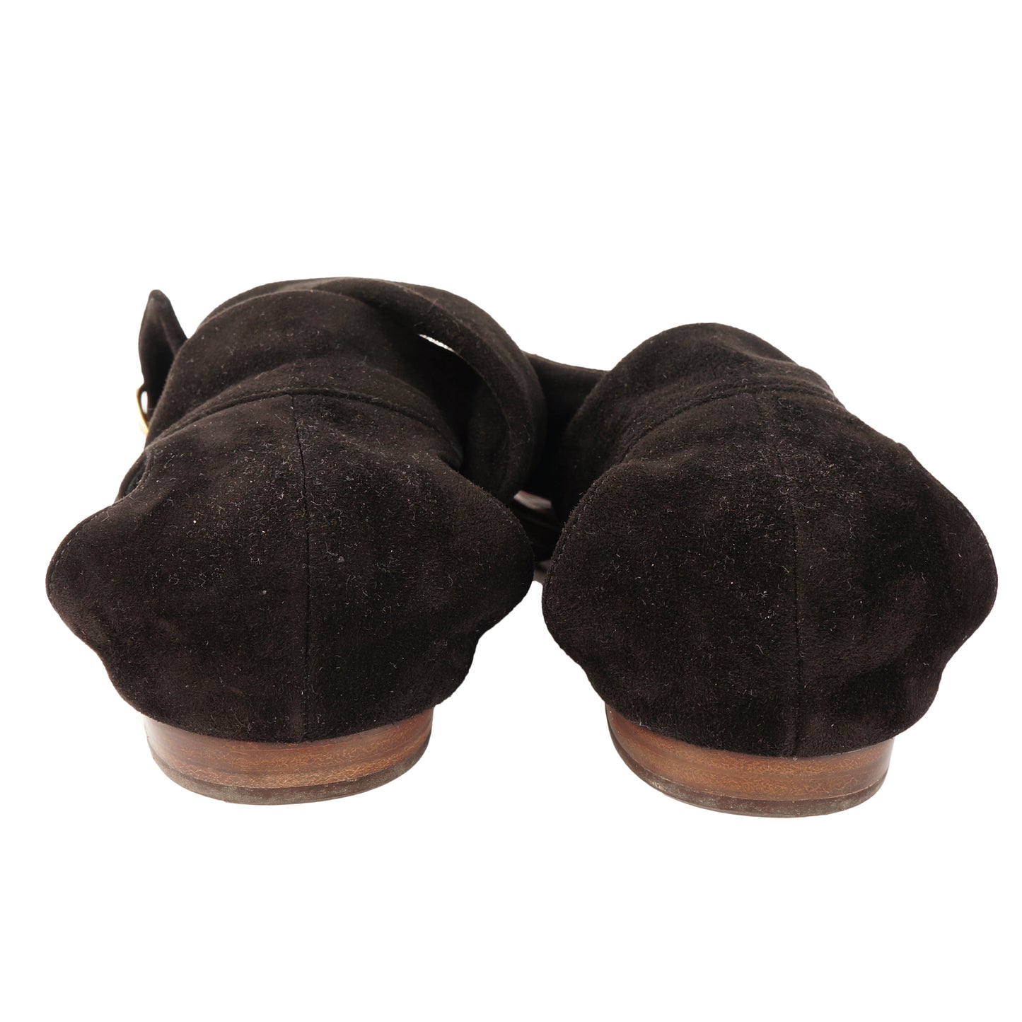CHIE MIHARA BLACK SUEDE ANKLE TIE SANDAL - leefluxury.com
