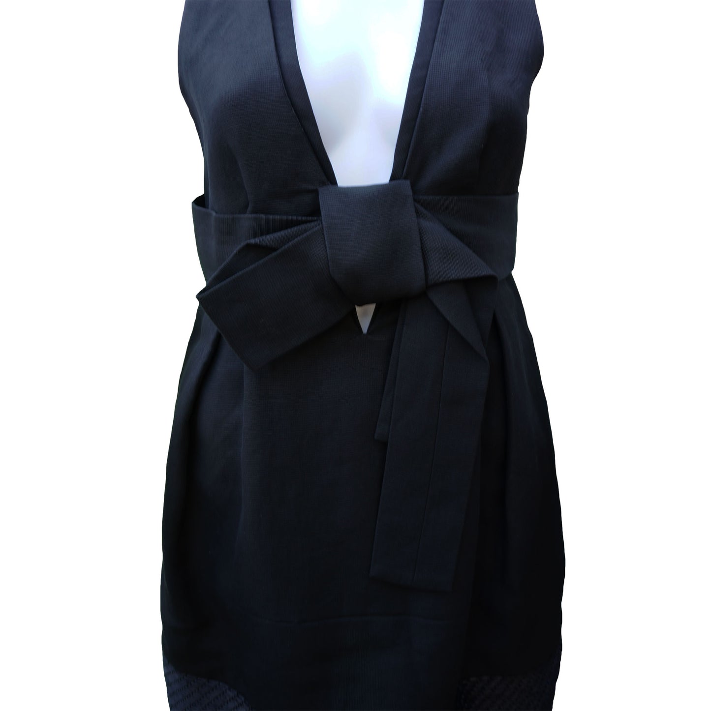 CHLOÉ BOW ACCENT COCKTAIL NIGHT OUT MINI DRESS - leefluxury.com