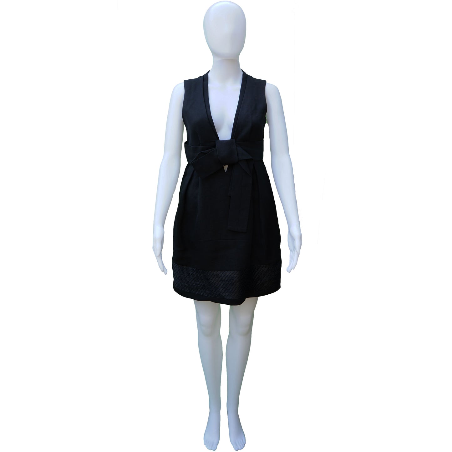 CHLOÉ BOW ACCENT COCKTAIL NIGHT OUT MINI DRESS - leefluxury.com