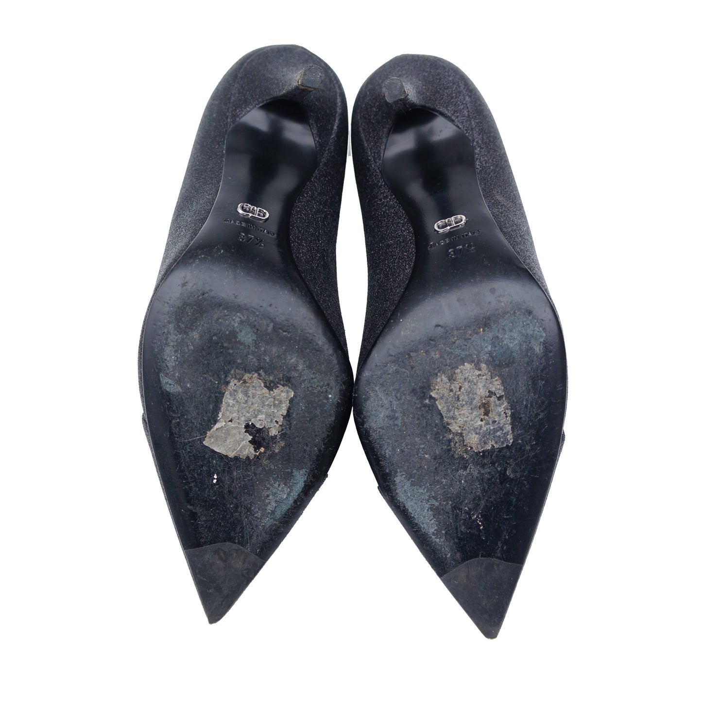 CHRISTIAN DIOR GLITTER PUMP HEELS SHOES - leefluxury.com