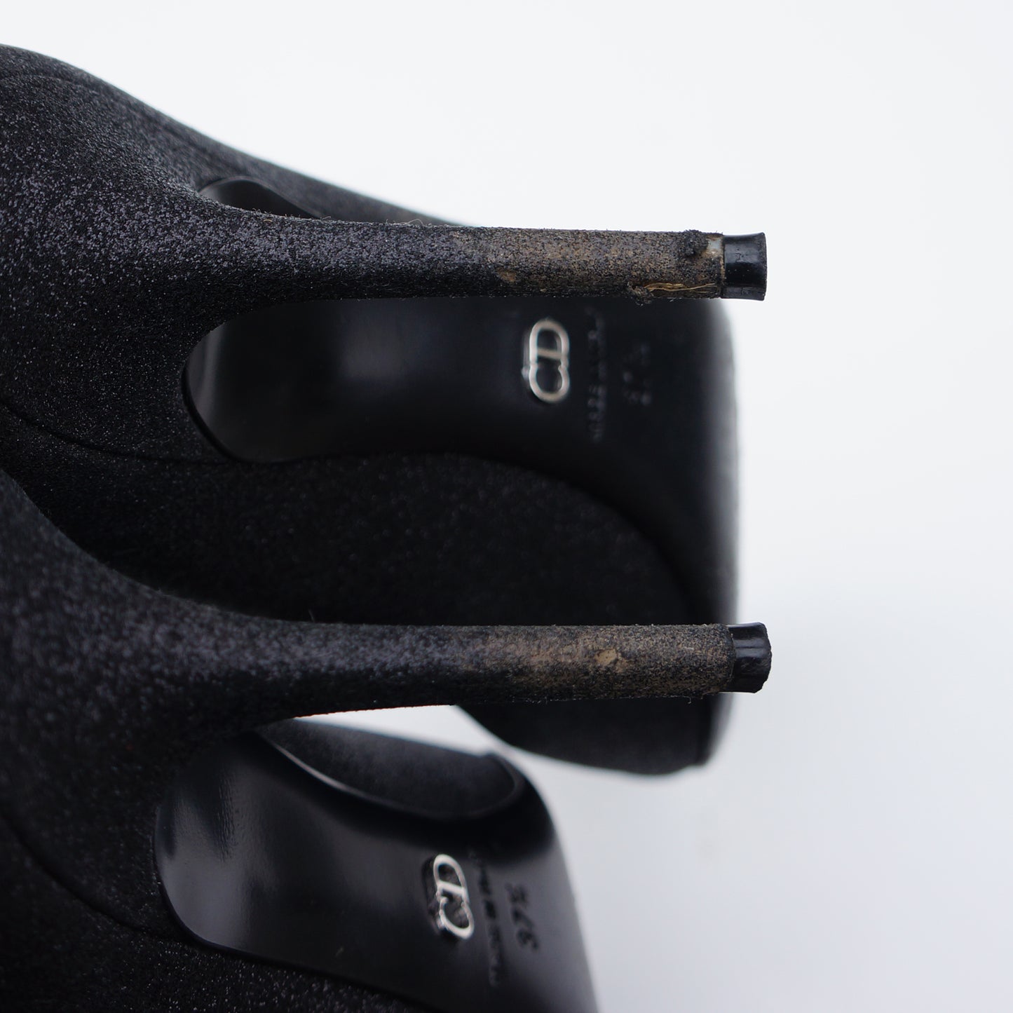 CHRISTIAN DIOR GLITTER PUMP HEELS SHOES - leefluxury.com