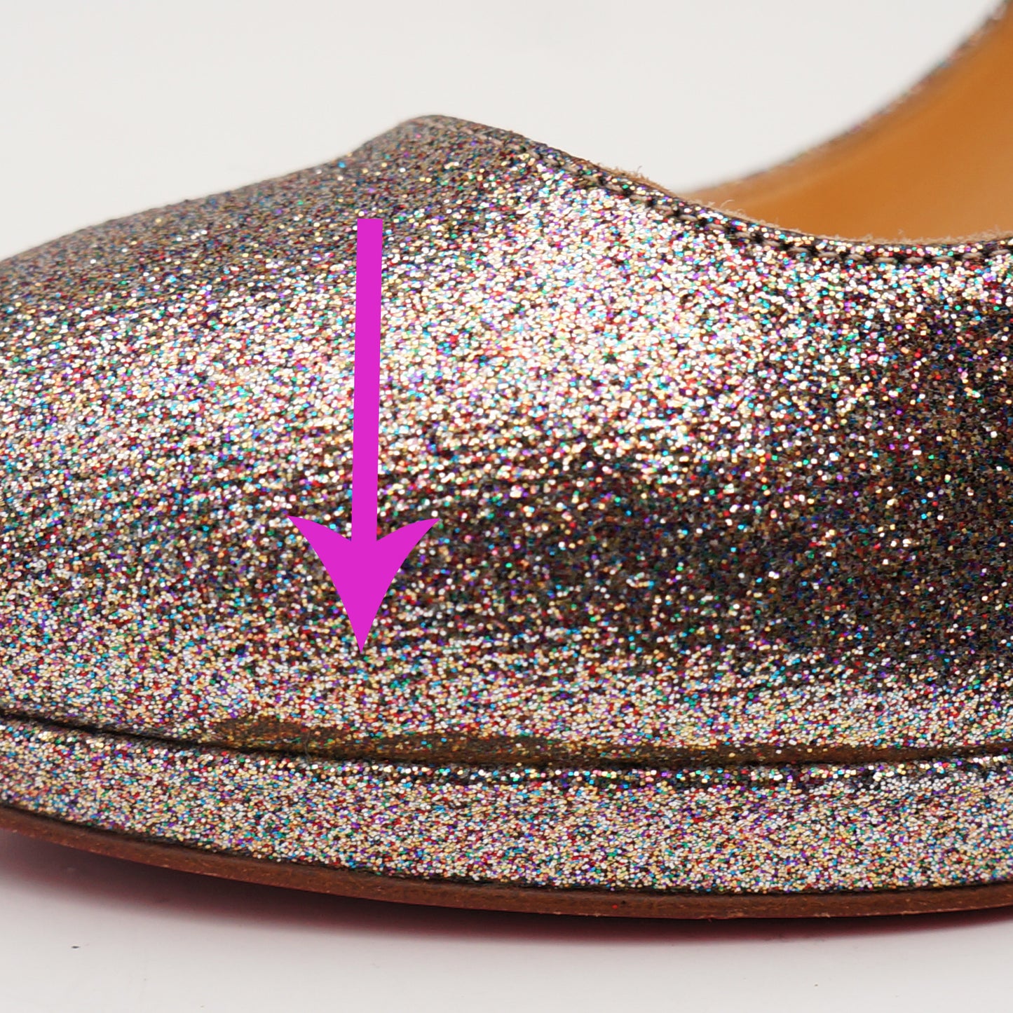 CHRISTIAN LOUBOUTIN GLITTER SIMPLE PUMP - leefluxury.com