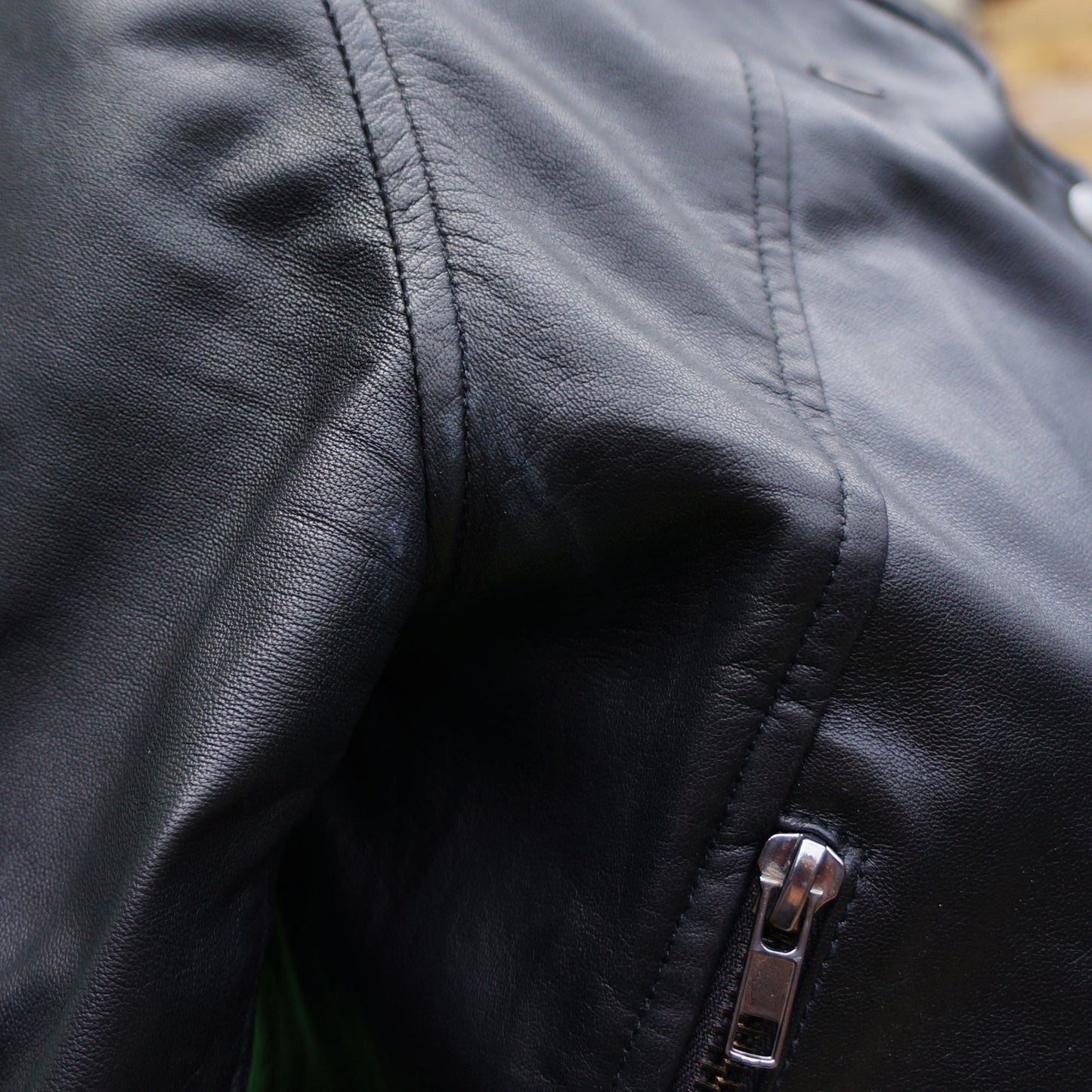 COP COPINE LEATHER BOMBER MOTO JACKET - leefluxury.com