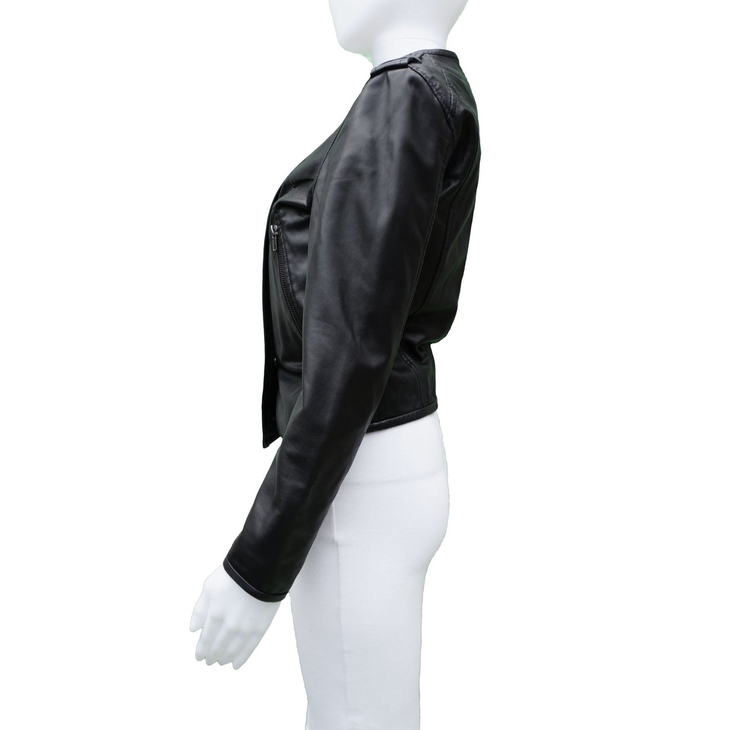 COP COPINE LEATHER BOMBER MOTO JACKET - leefluxury.com