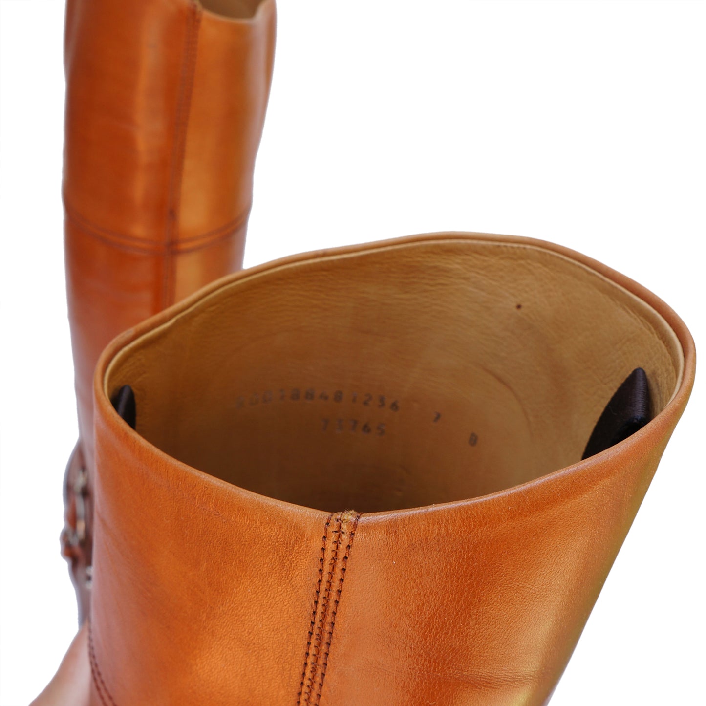 Ralph Lauren Tan Leather Knee High Riding Boots