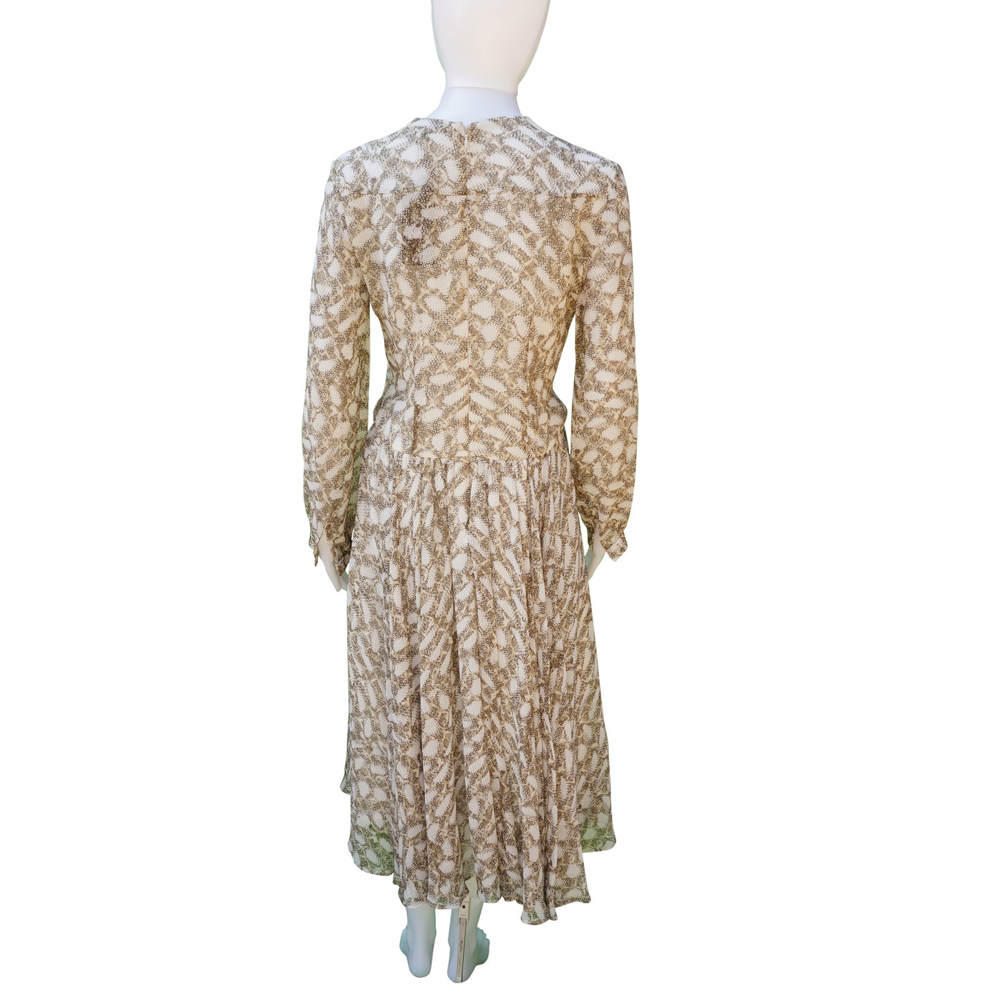 Derek Lam Silk Snake Print Midi Dress - New With Tags