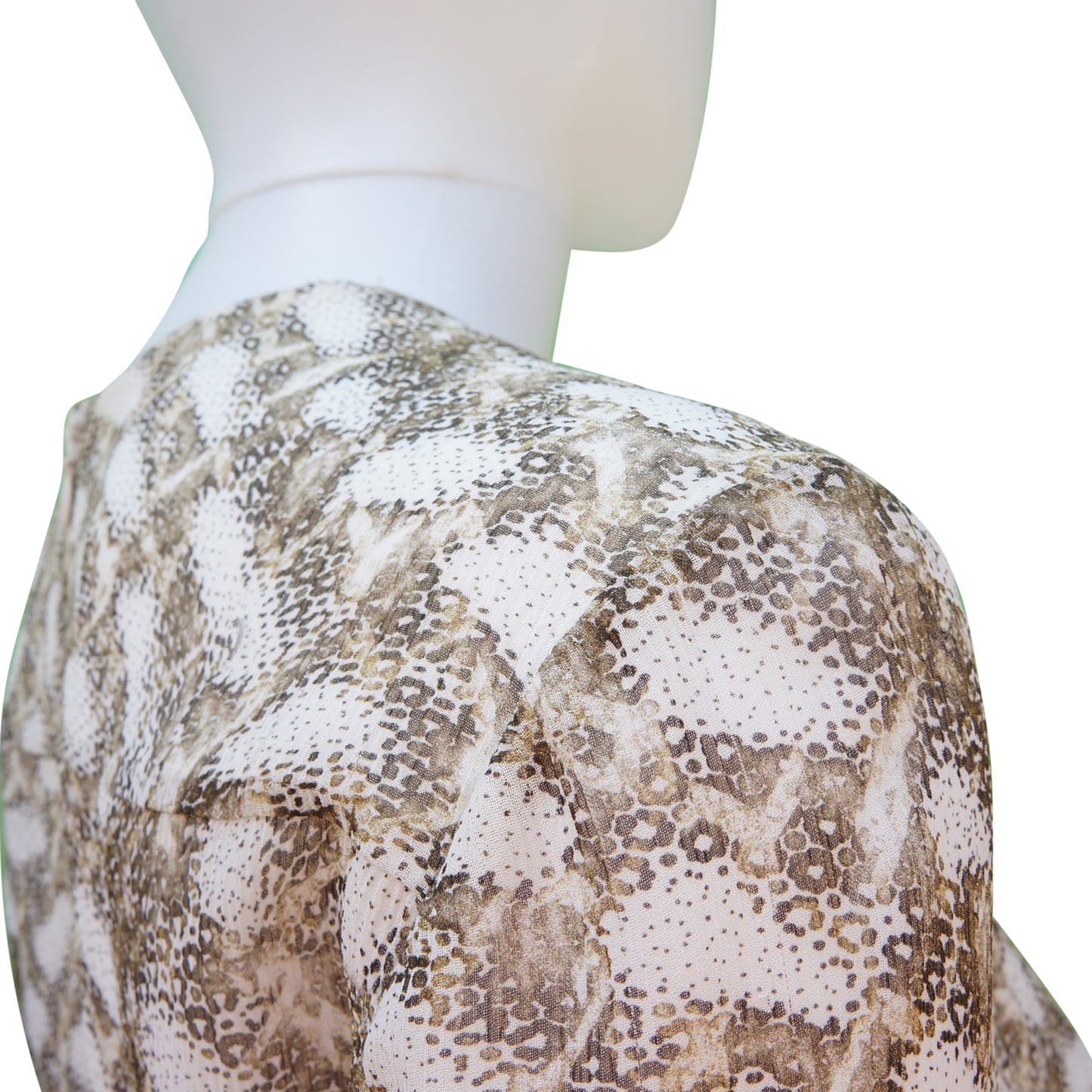 Derek Lam Silk Snake Print Midi Dress - New With Tags