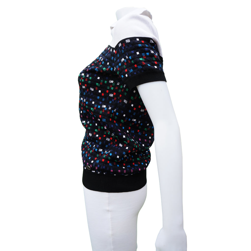 Chanel White & Multicolour 2016 Knit Top