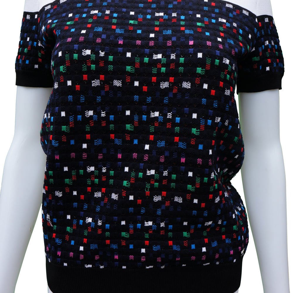 Chanel White & Multicolour 2016 Knit Top