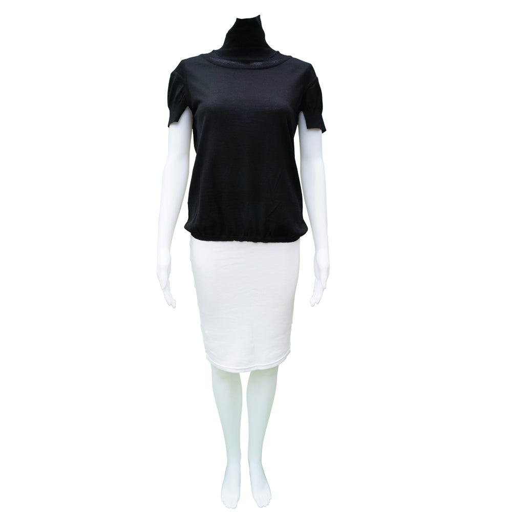 Giorgio Armani Black Knit Soft Turtle N