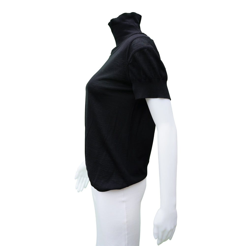Giorgio Armani Black Knit Soft Turtle N