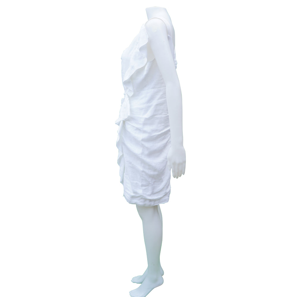 Etoile Isabel Marant White Ruched Dress