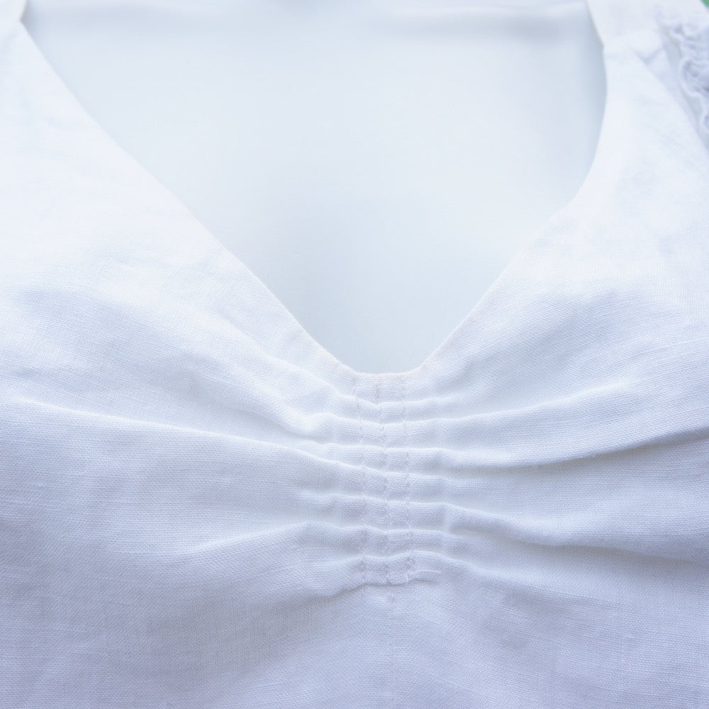 Etoile Isabel Marant White Ruched Dress