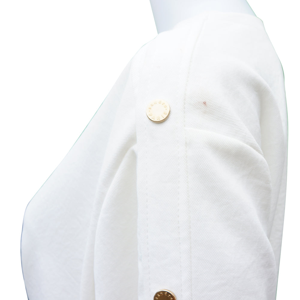 Sandro Cream Button Front Dress
