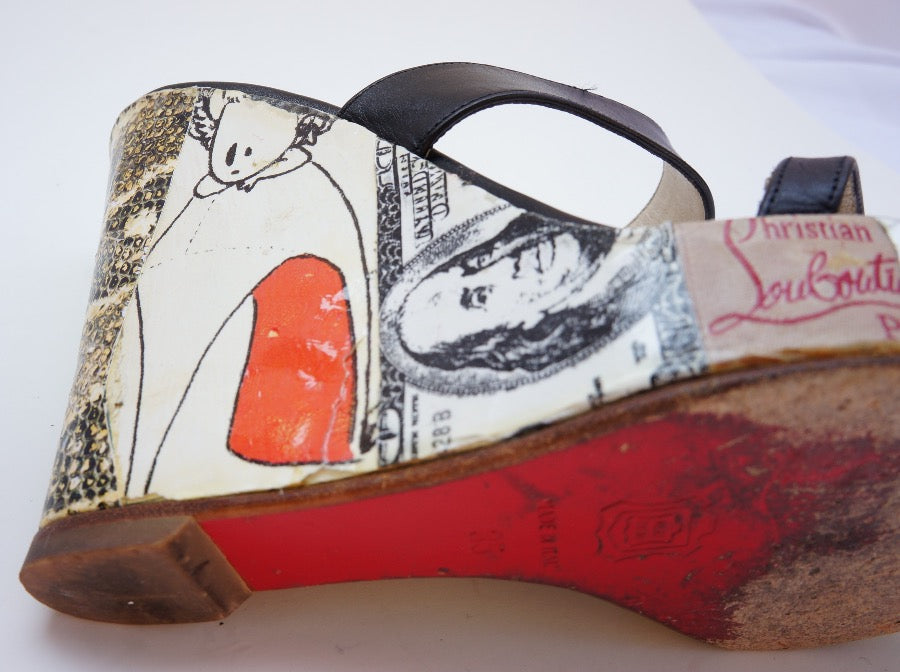 Christian Louboutin Trash Collection Wedge Shoe
