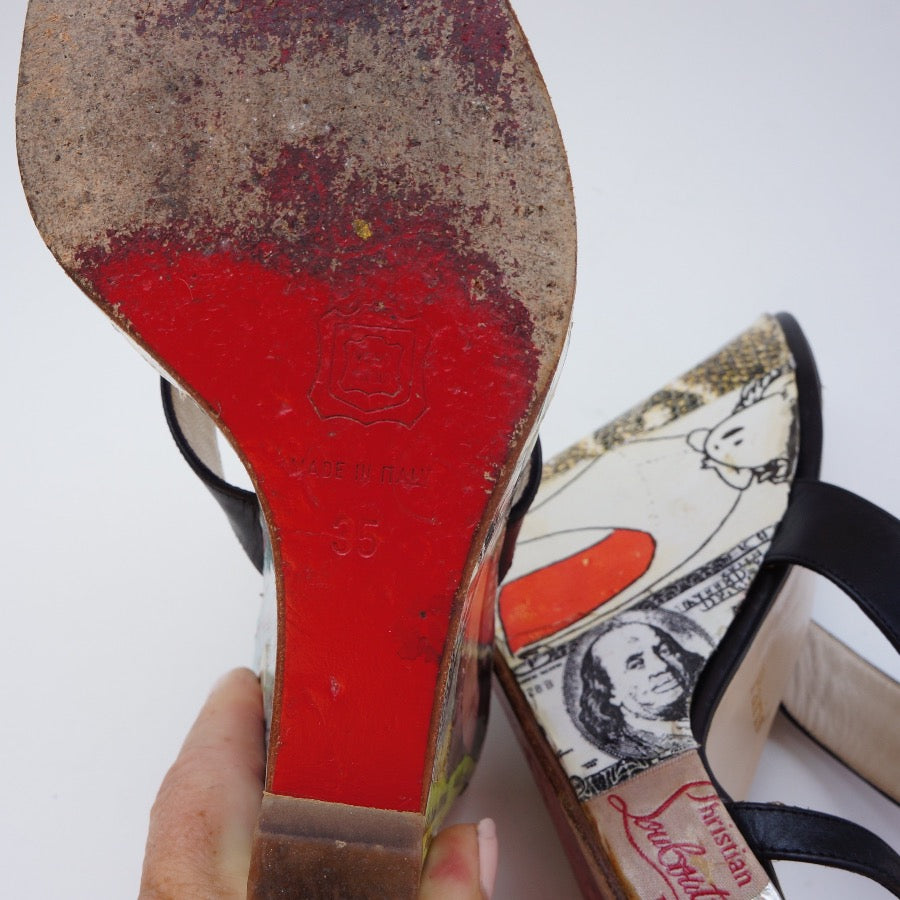 Christian Louboutin Trash Collection Wedge Shoe
