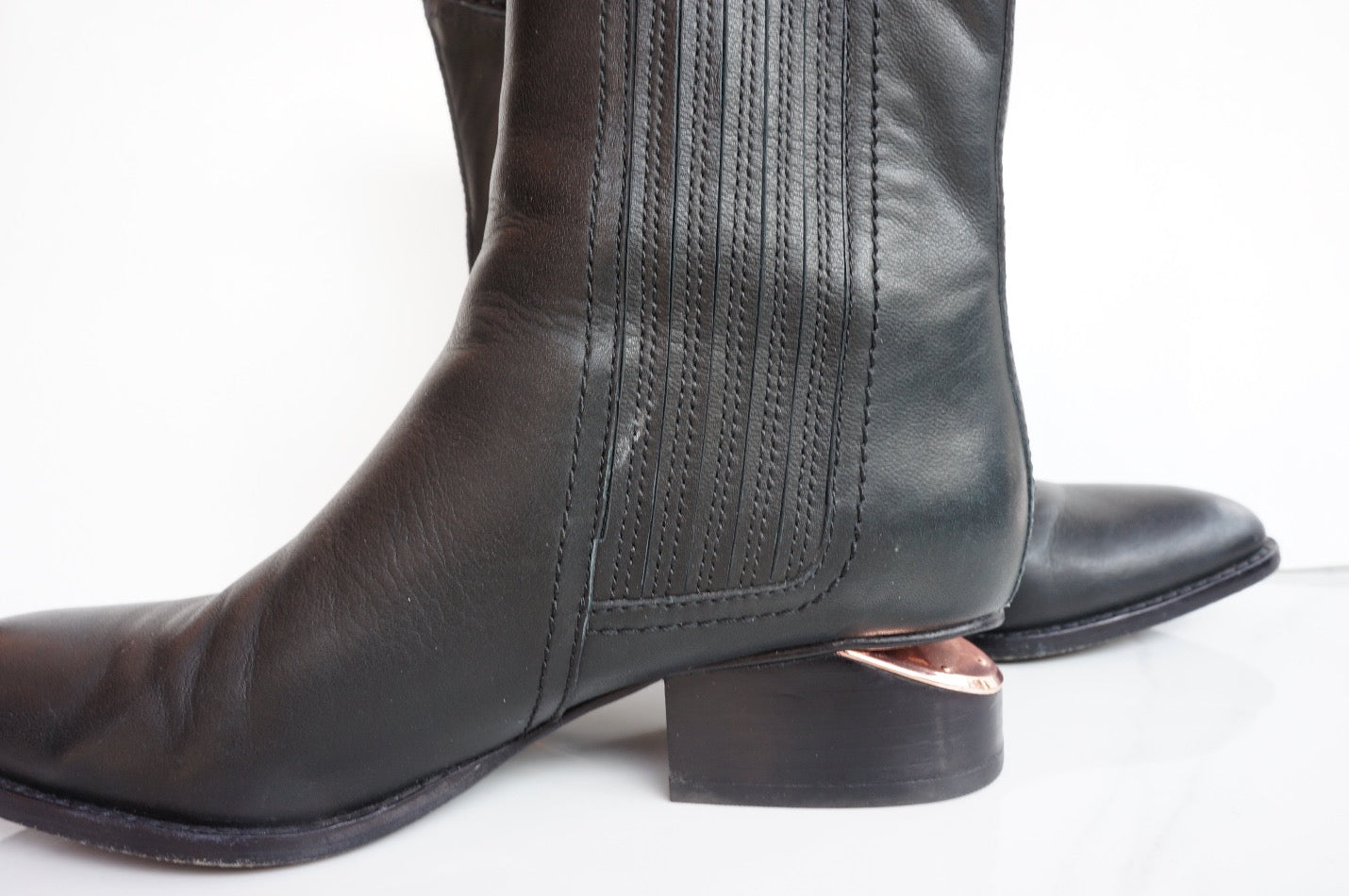 ALEXANDER WANG Anouck Black Leather Boots